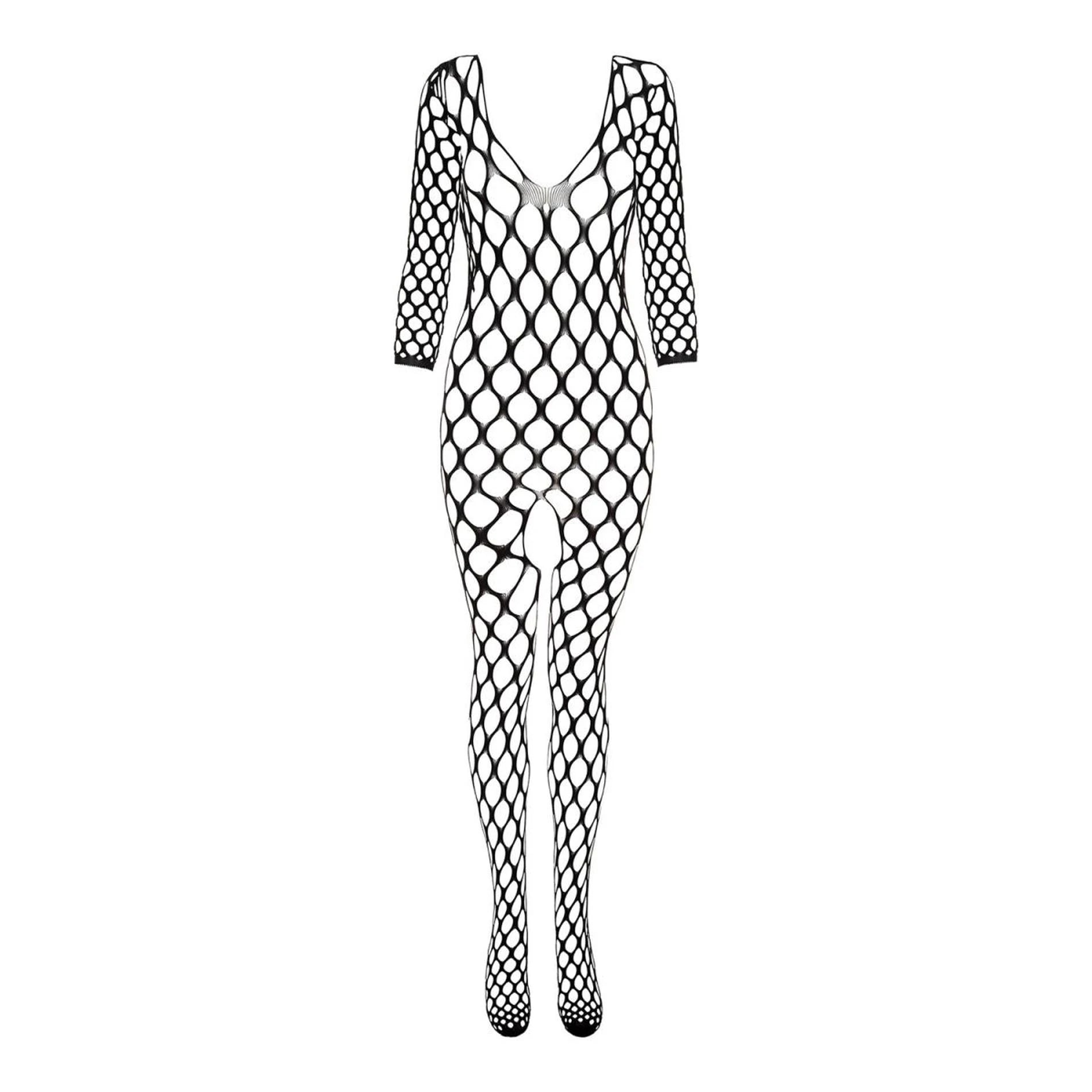Fishnet Catsuit Safiya- Black