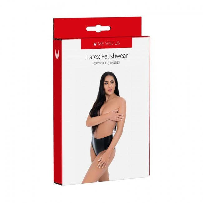 Me You Us Culotte sans fond en latex Taille M