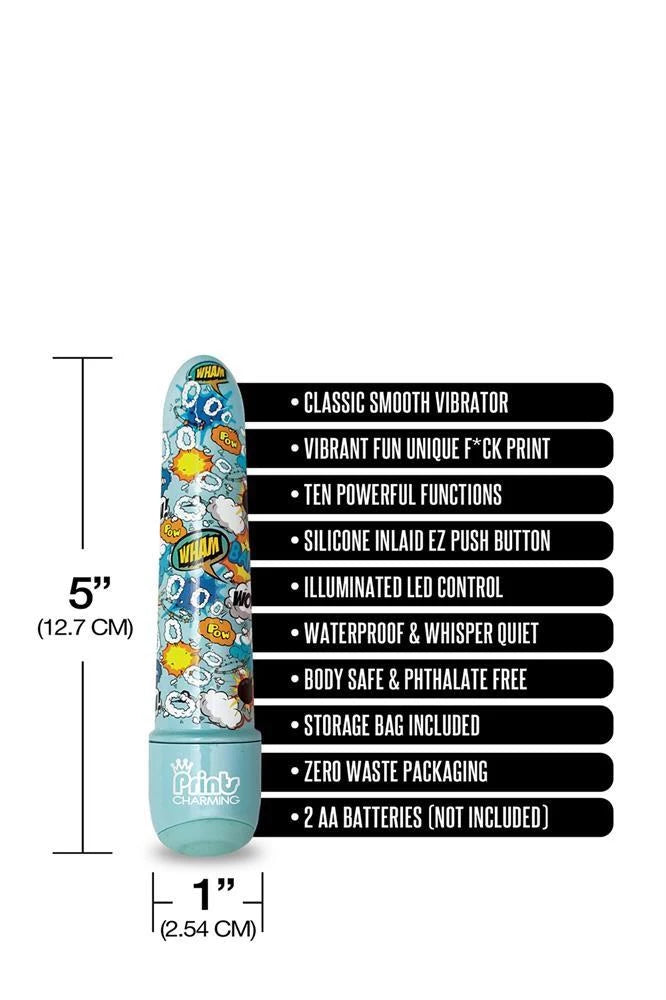 PRINTS CHARMING POP TEASE 5" MINI VIBE  BANG BLUE