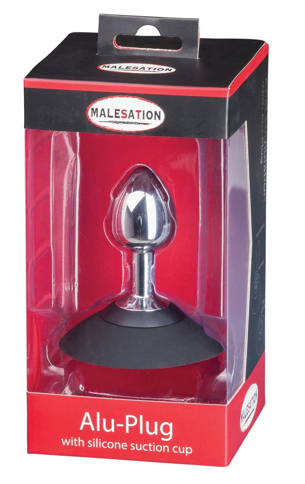 MALESATION Alu-Plug avec ventouse petite, chrome