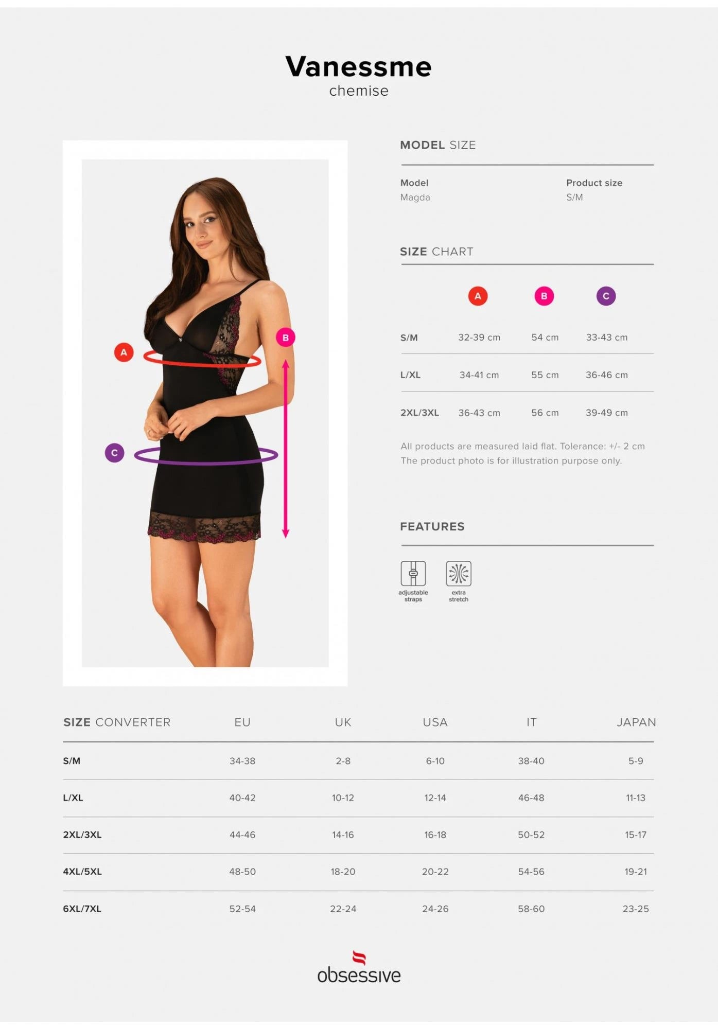 Vanessme T-shirt and thong L/XL