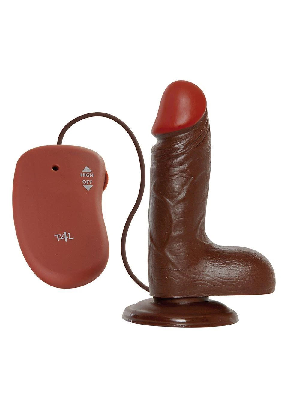 Vibrator-REALISTIC VIBRATOR REAL RAPTURE BROWN 6"