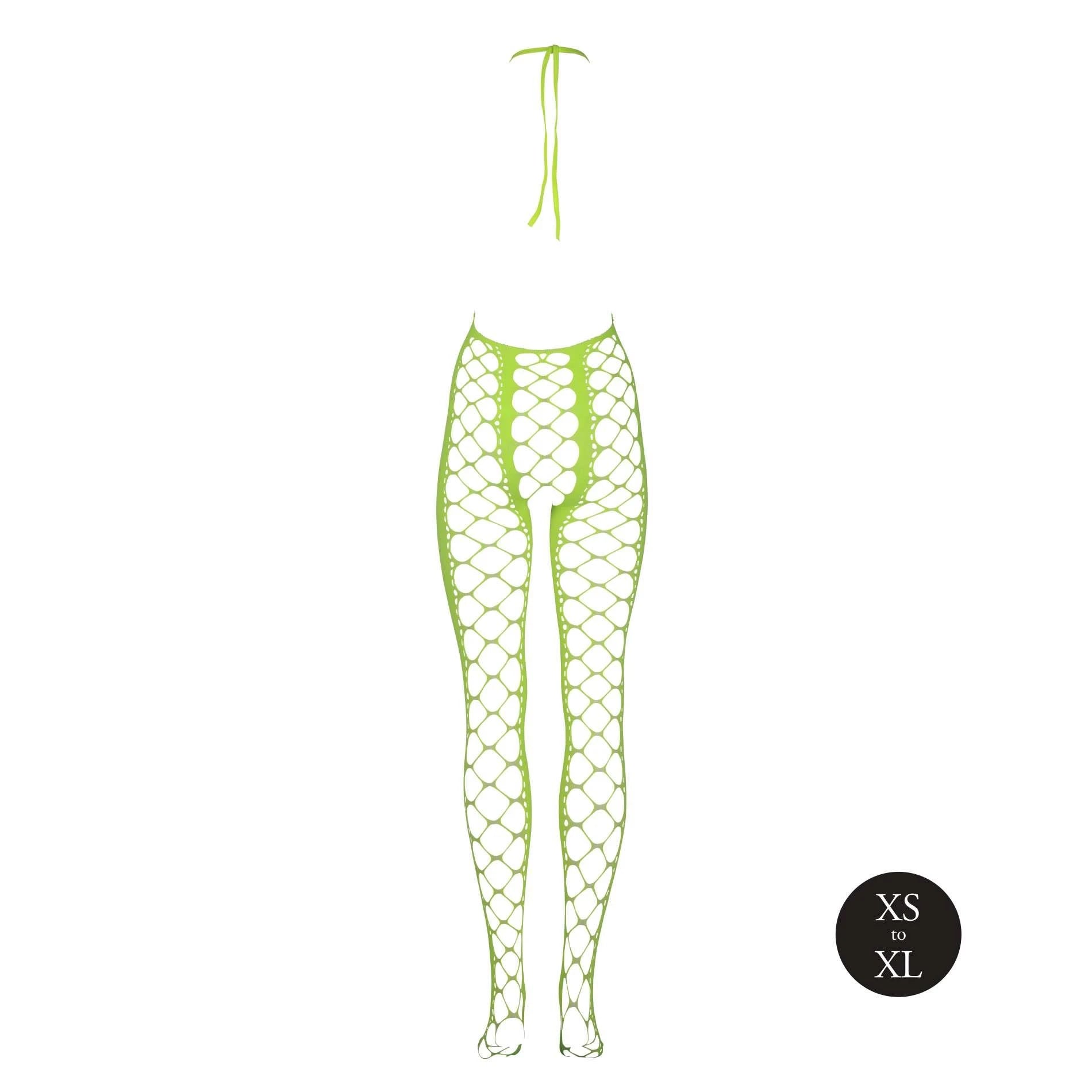 Bodystocking col nu - Vert - XS/XL