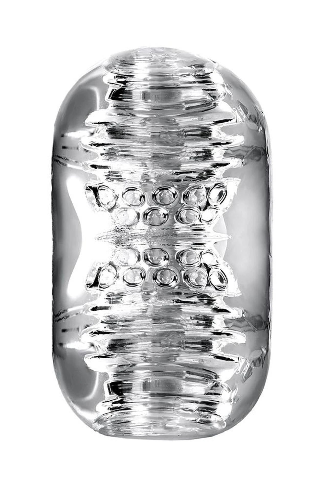 Lingam Khani, Masturbateur Vibrant, TPE, Transparent, 9 cm