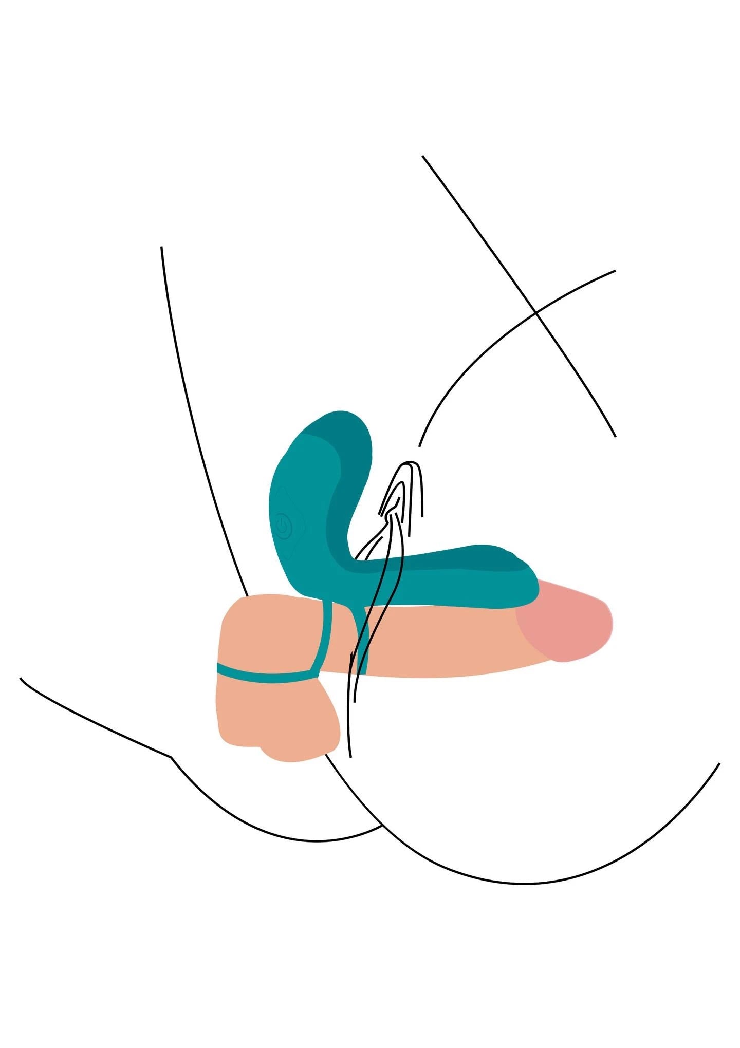 Couples Vibrator Ring Green