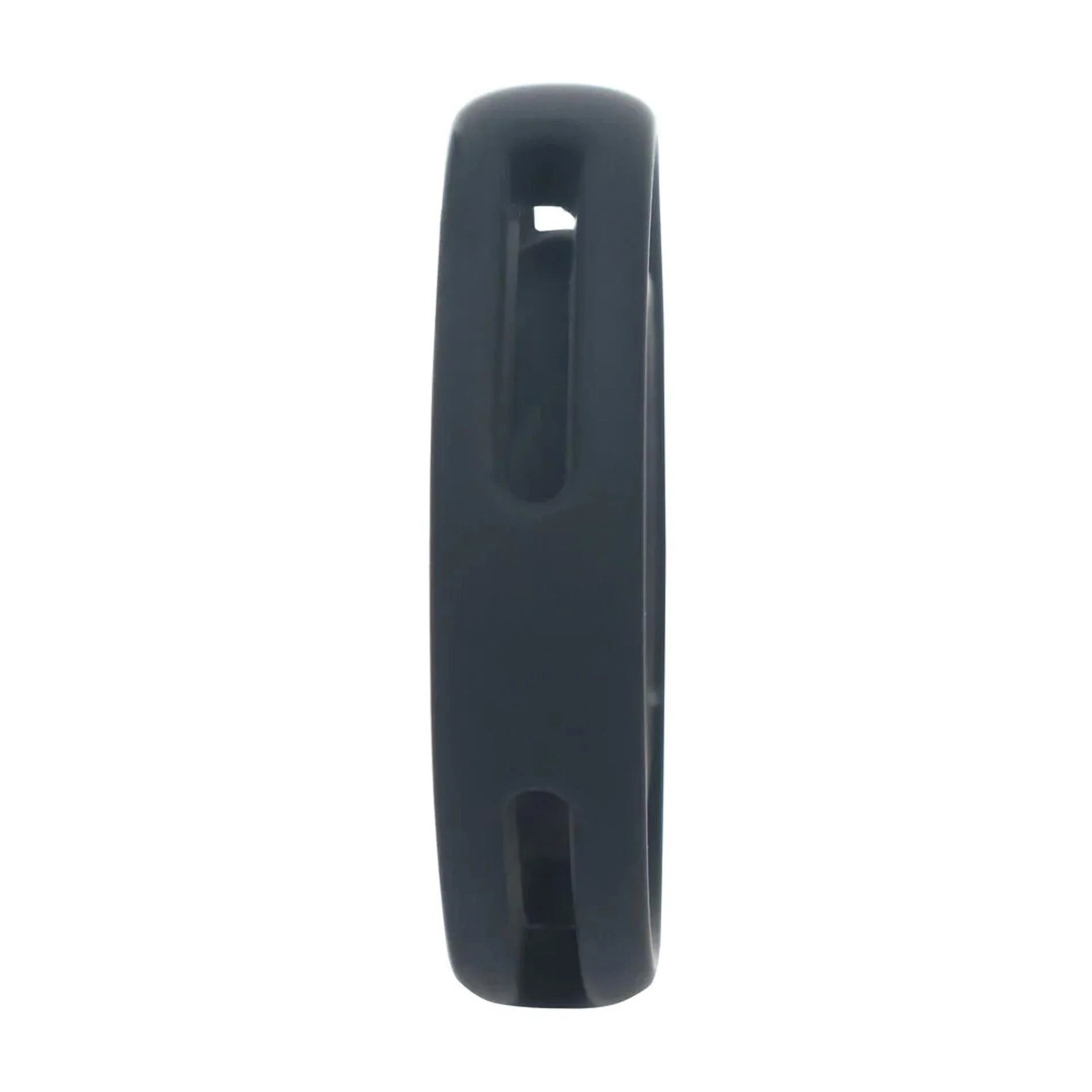 Classic Grooved Silicone Cock and Ball Ring - Black