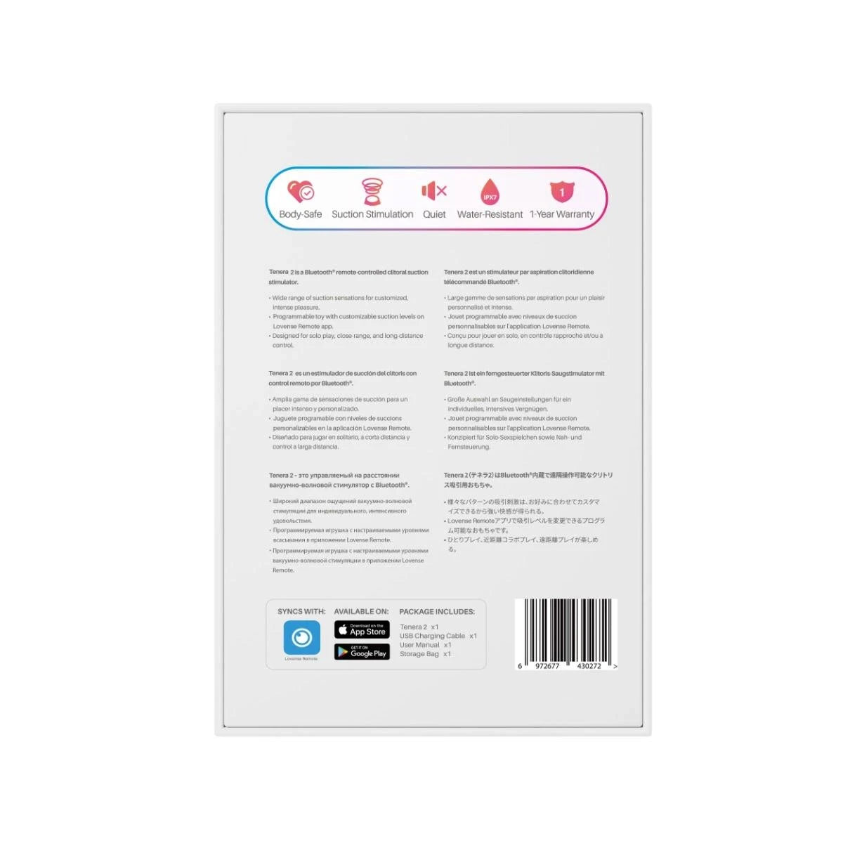 Lovense Tenera 2 Clitoral Suction Stimulator