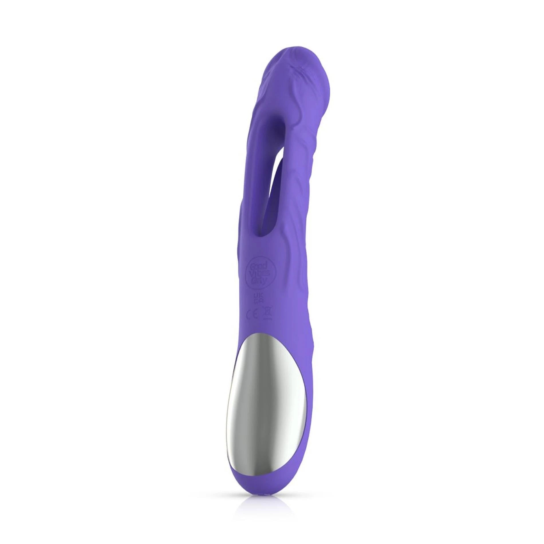 Good Vibes Only - Godemichet vibrant Flax avec stimulateur de point G