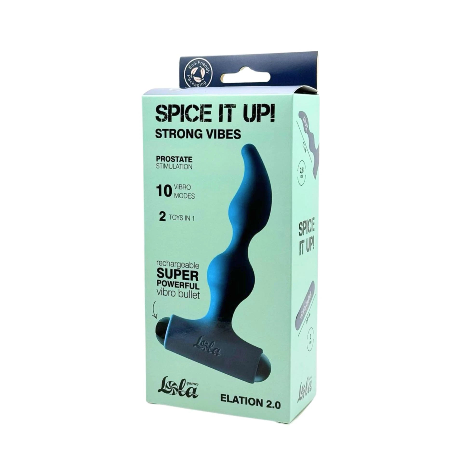 Plug anal avec balle rechargeable Spice it Up Elation 2.0