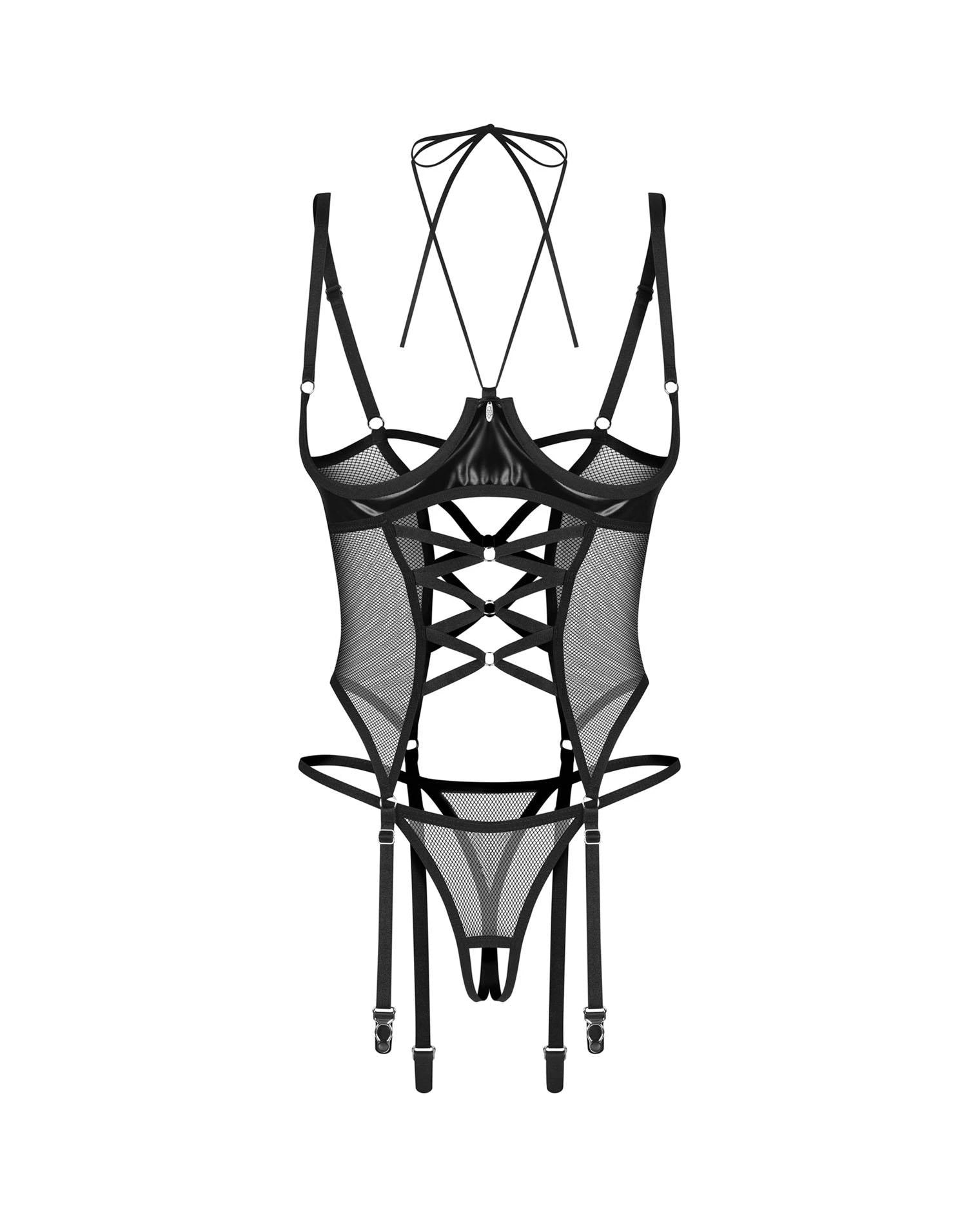 Dominna corset et string ouvert L/XL