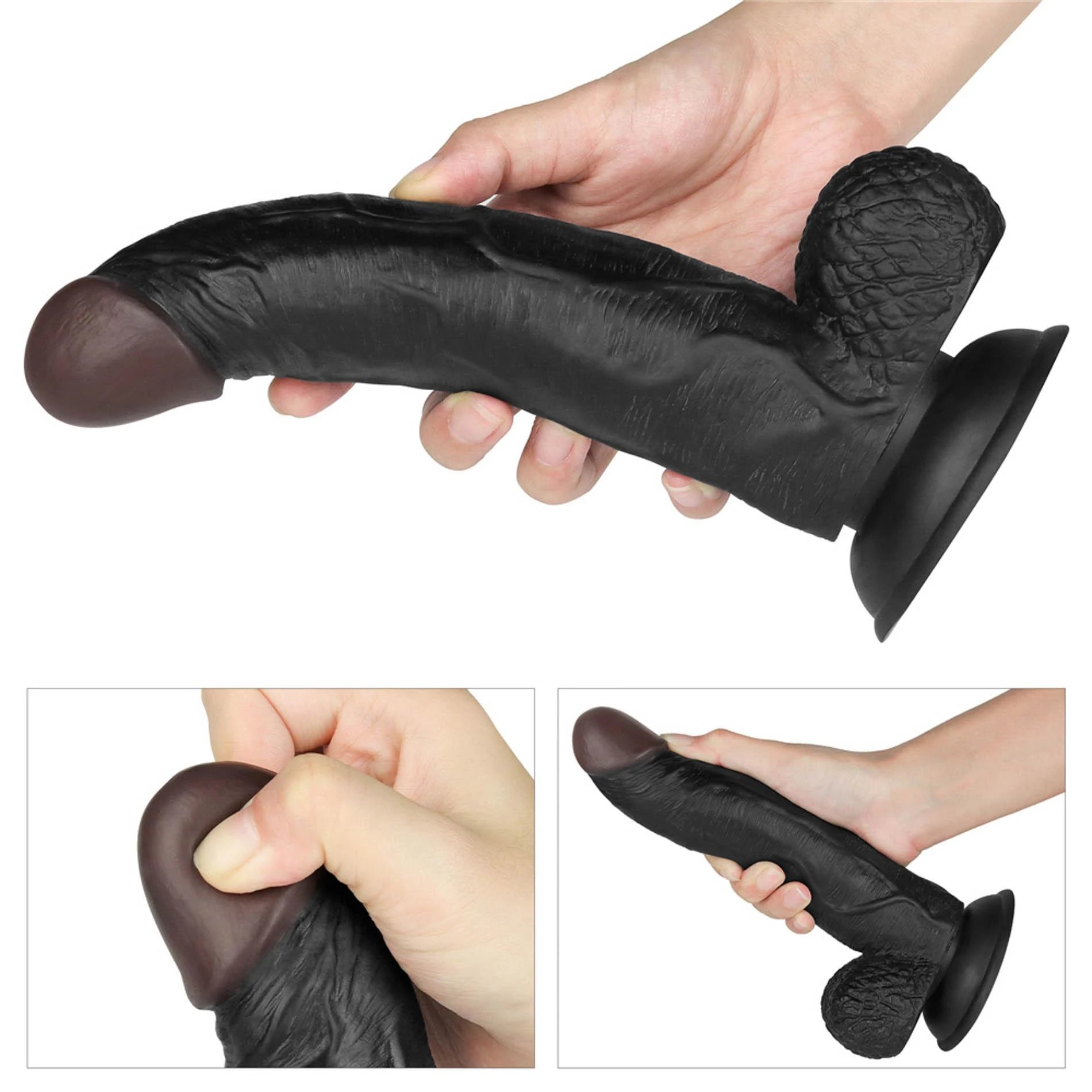 Vibrating Easy Strapon Set Black