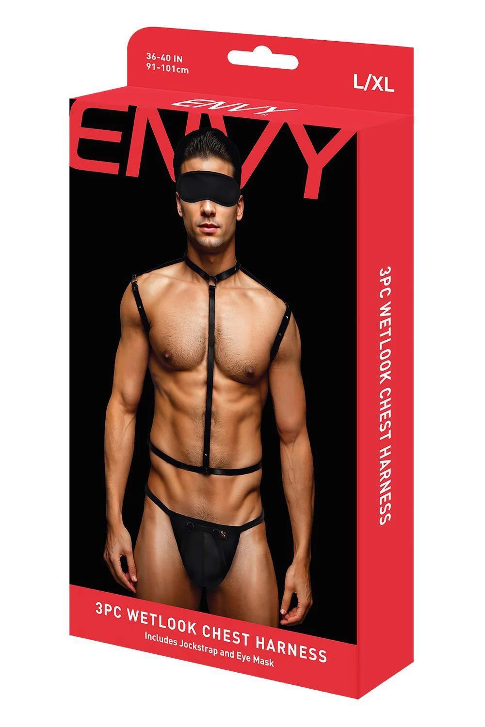 ENVY Harnais de poitrine WETLOOK 3 pièces, M/L
