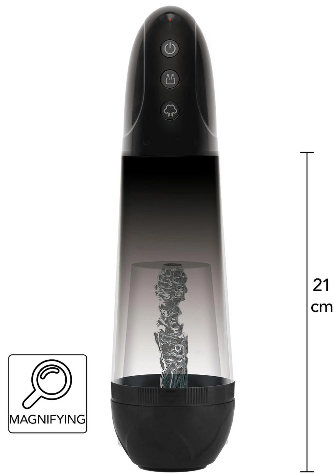 Pompe grossissante automatique noire