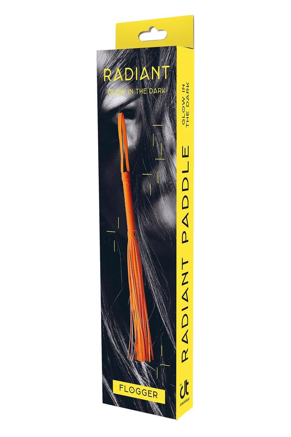 FOUET RADIEUX BRILLE DANS LE NOIR ORANGE
