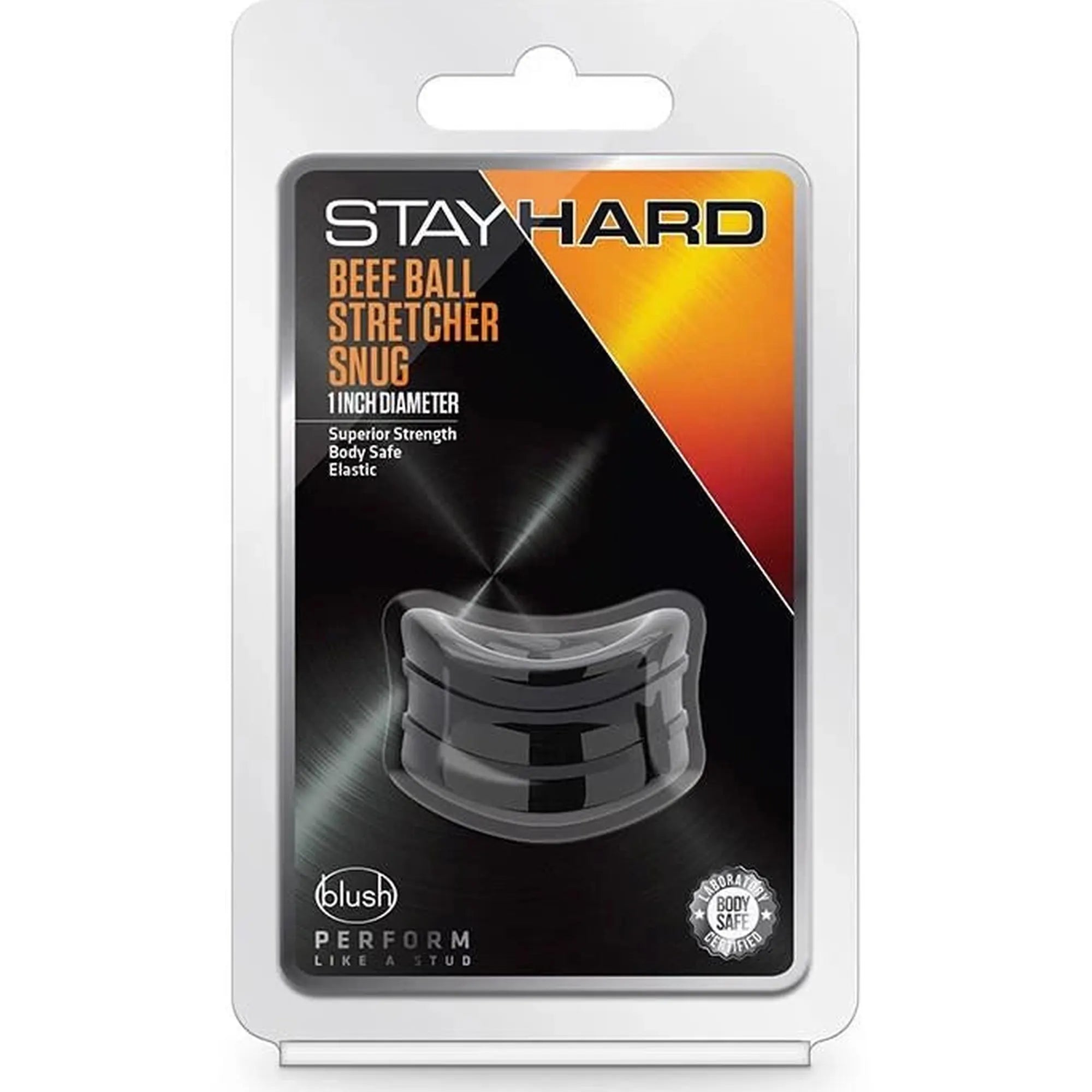 STAY HARD BEEF BALL STRETCHER SNUG BLACK
