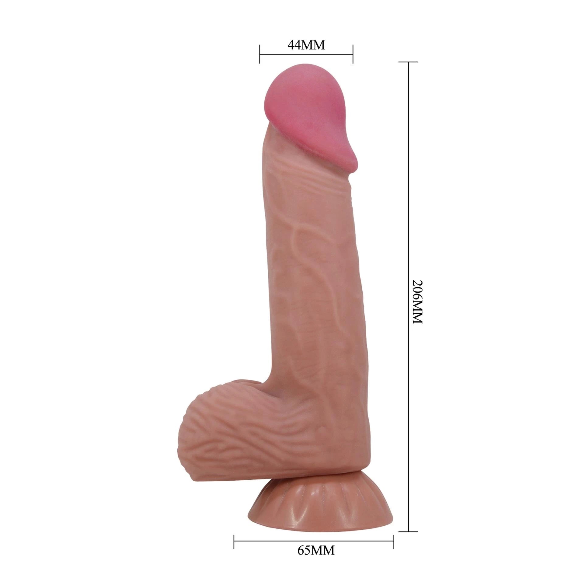 BAILE - Peau coulissante 8,1'', base à ventouse flexible en TPR