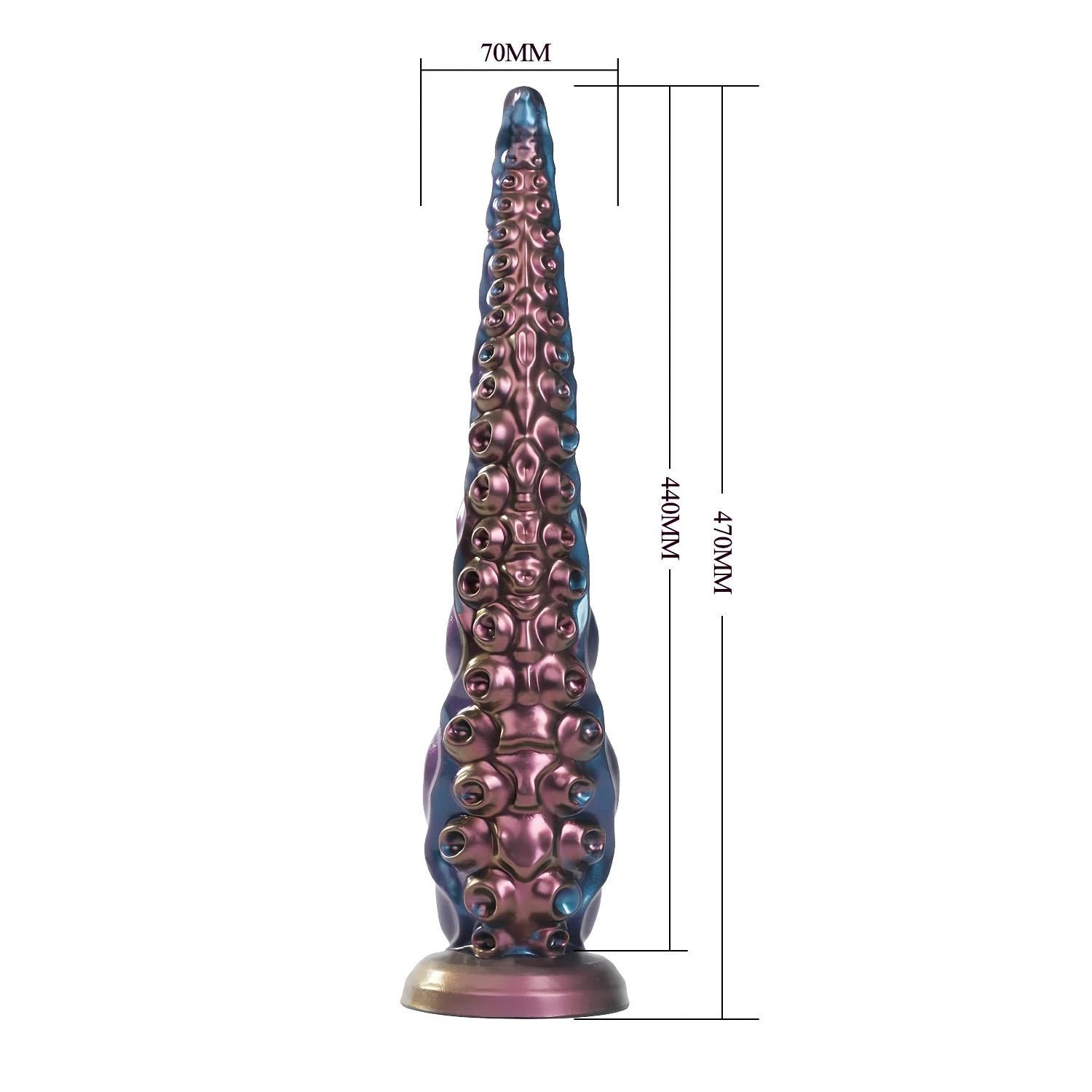 Power Monsters Maelstrom Beastlord – 47 cm Rippled Monster Silicone Dildo