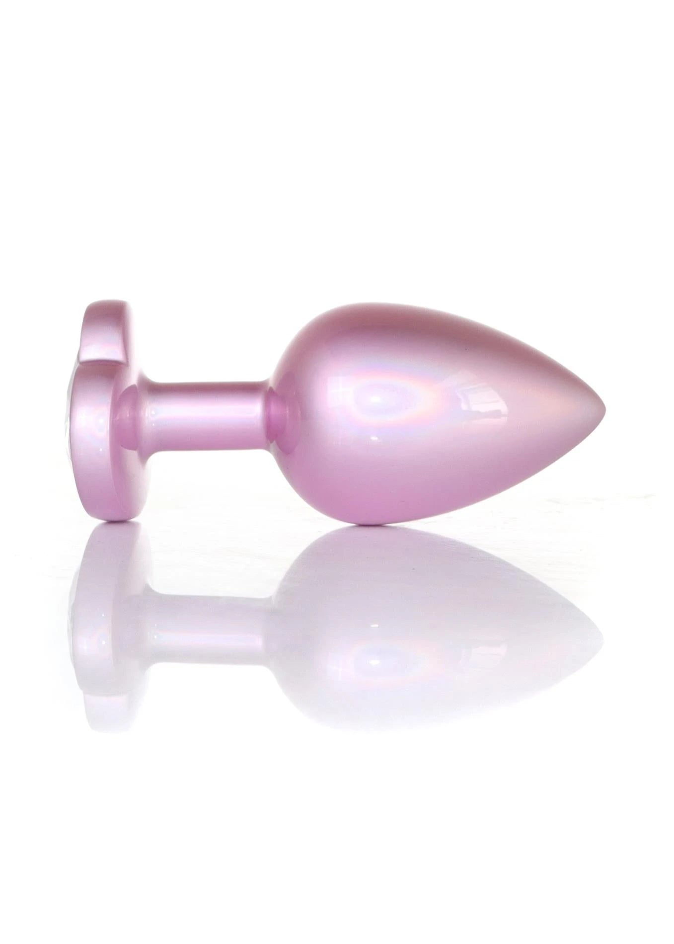 Plug-Bijoux Perle Rose Cœur PLUG- Transparent L