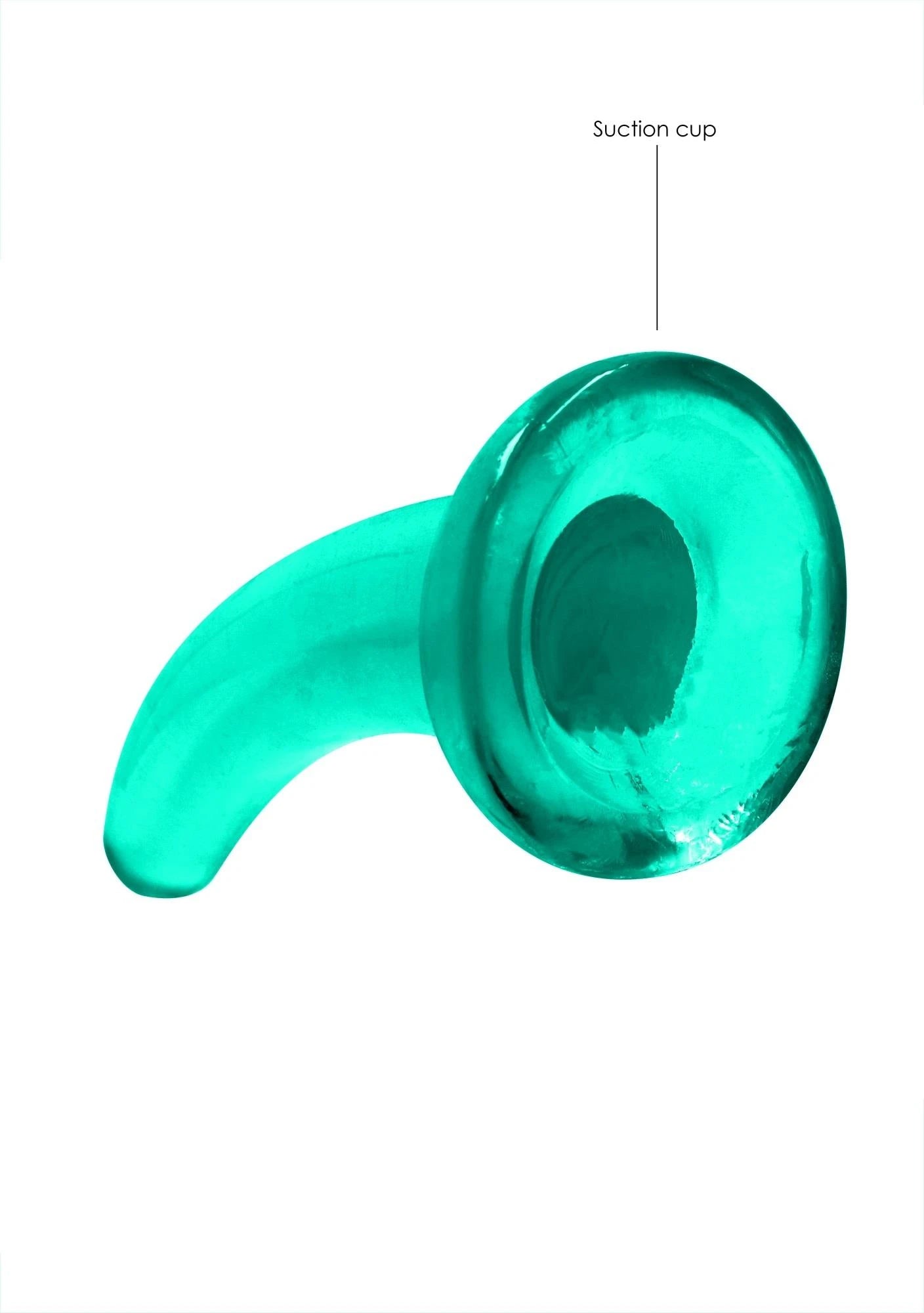 Gode non réaliste à ventouse - 4,5 po / 11,5 cm