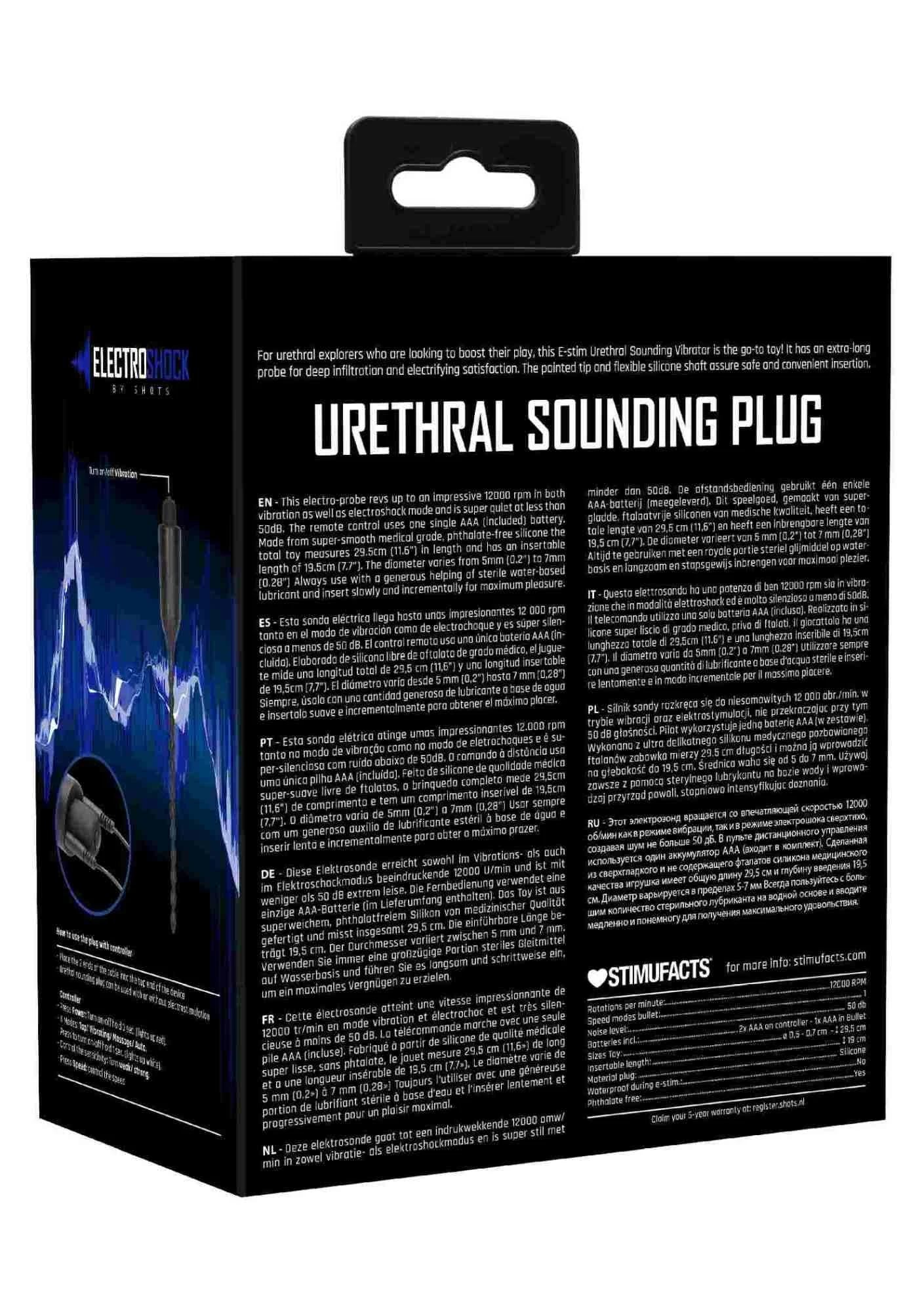 E-Stimulation Vibrating Urethral Sounding Plug