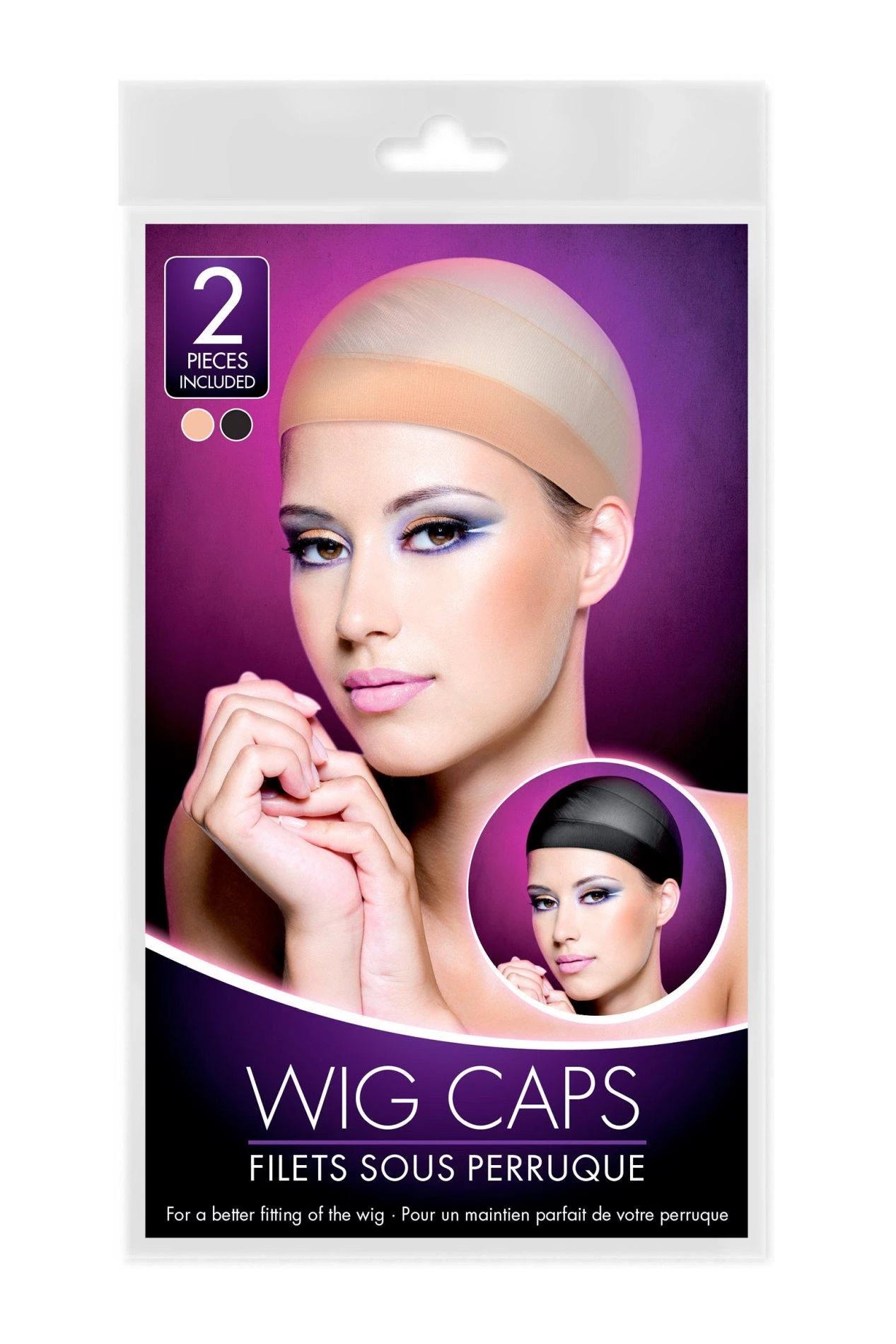 WIG CAPS 2 HAIR NETS UNDER WIGS