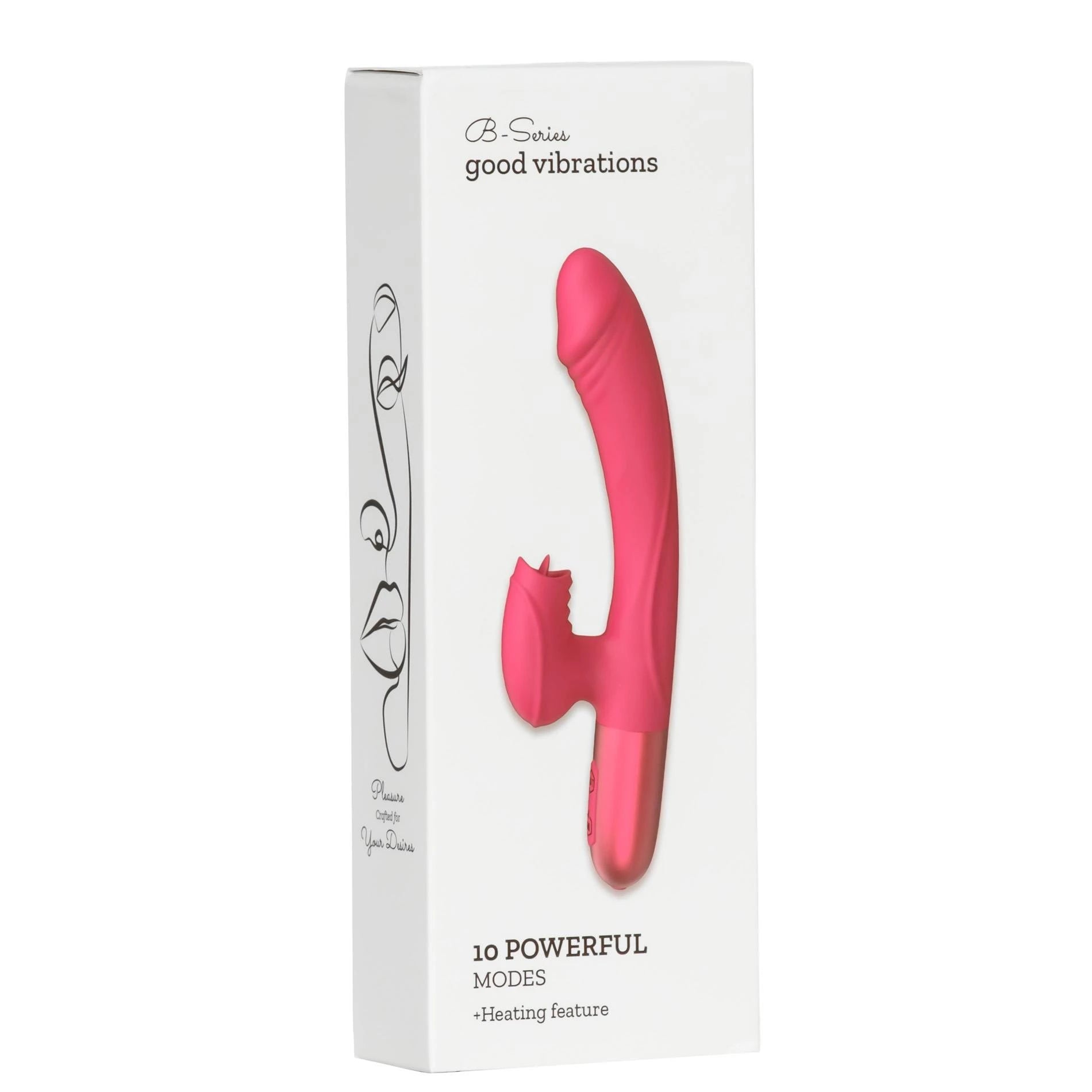 Vibromasseur - Vibromasseur en silicone USB, 10 modes de vibration, Chauffant