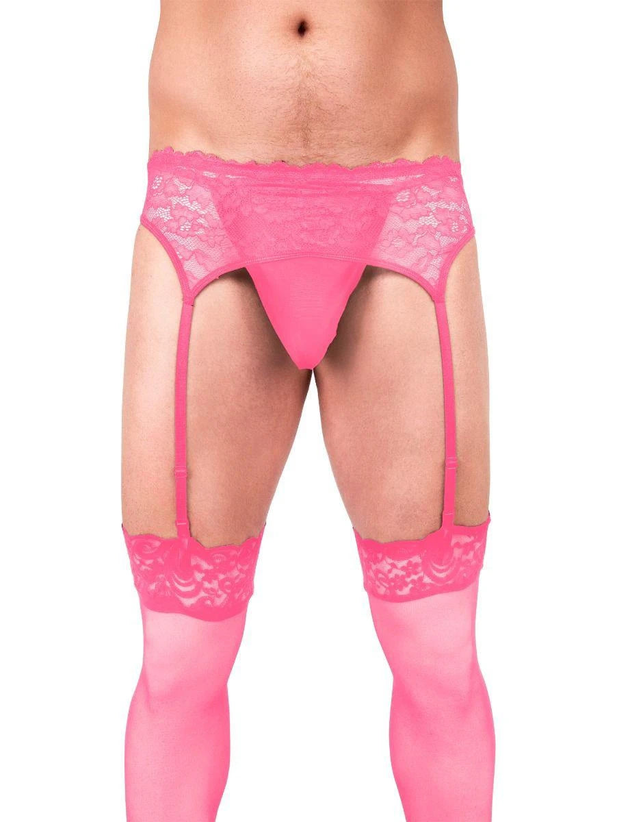Prowler Ensemble Jarretelles Dentelle Rose Petite