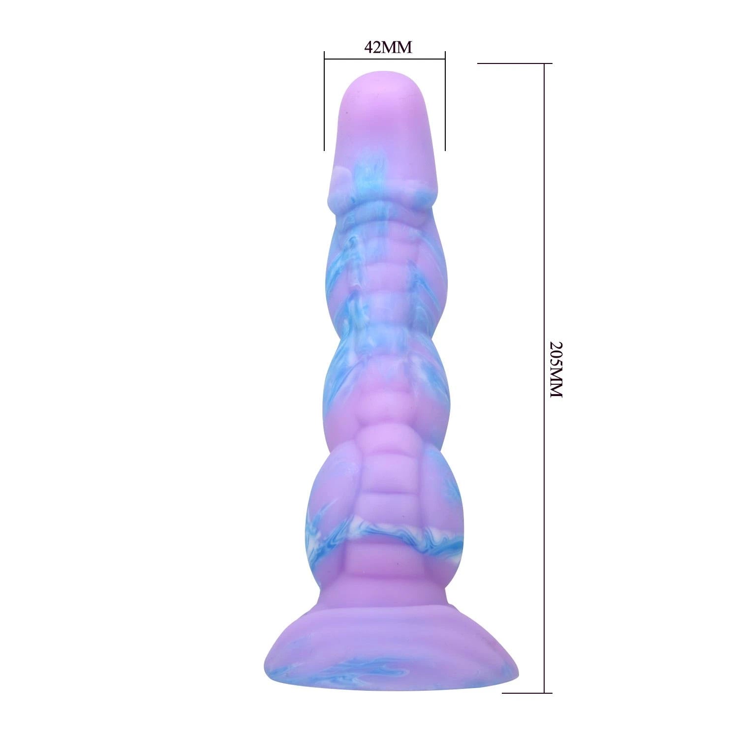 Power Monsters Alien – Gode de 20,5 cm en Silicone avec Monstre Ondulé