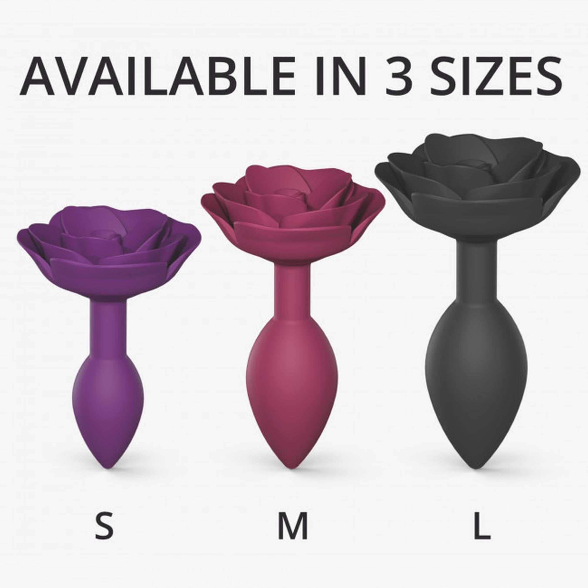 ROSES OUVERTES TAILLE L - ONYX NOIR