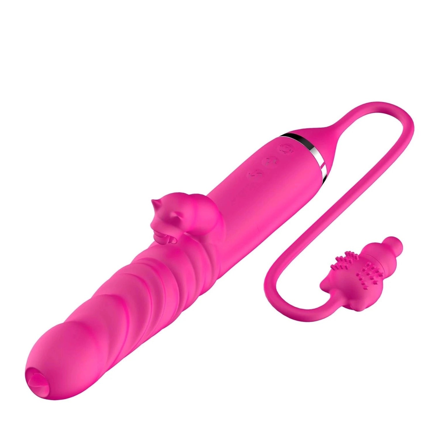Tongue licking Triple Stimulation Thrusting Vibrator