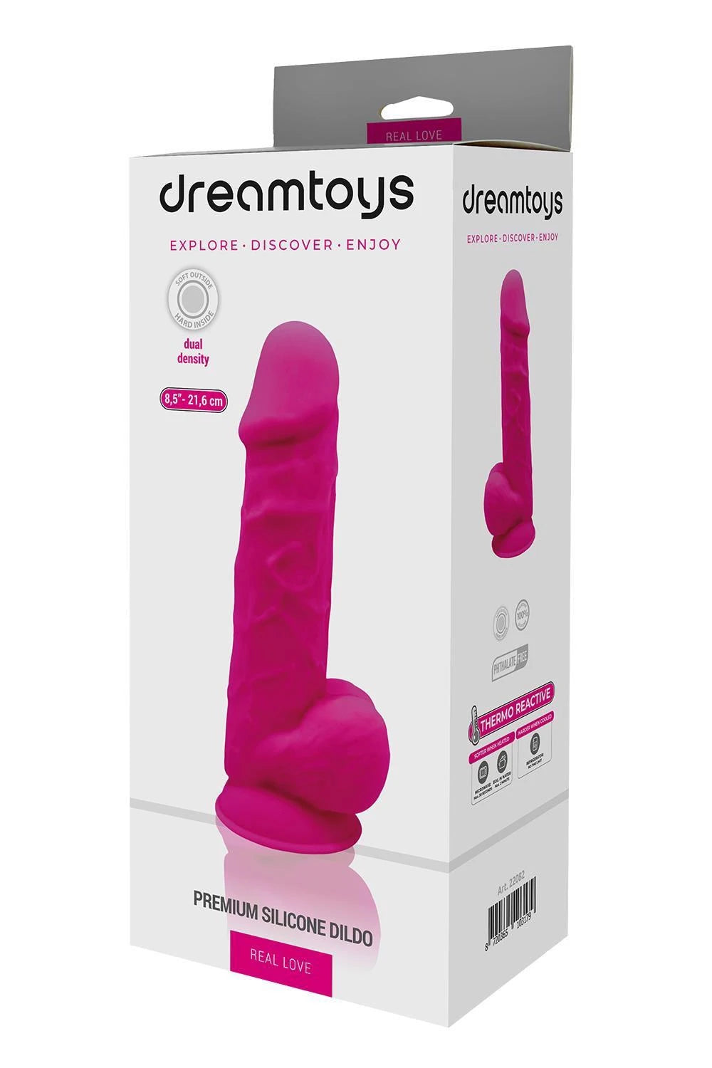 GODEMICHET REAL LOVE AVEC BOULES 8.5 POUCES FUCHSIA