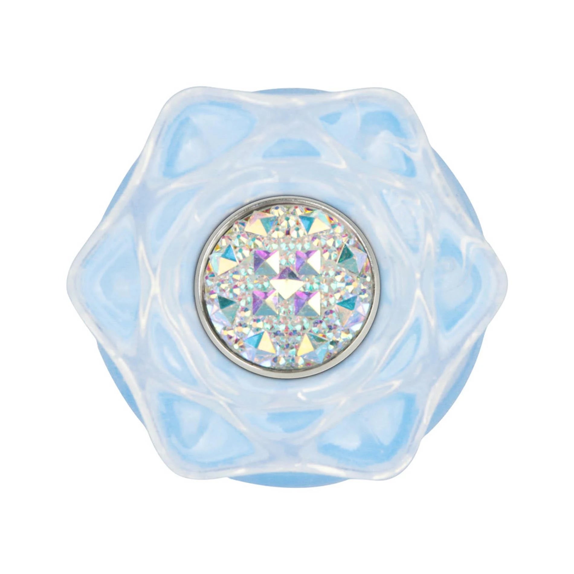 Gemoria Plug anal en silicone (brille dans le noir) - bleu