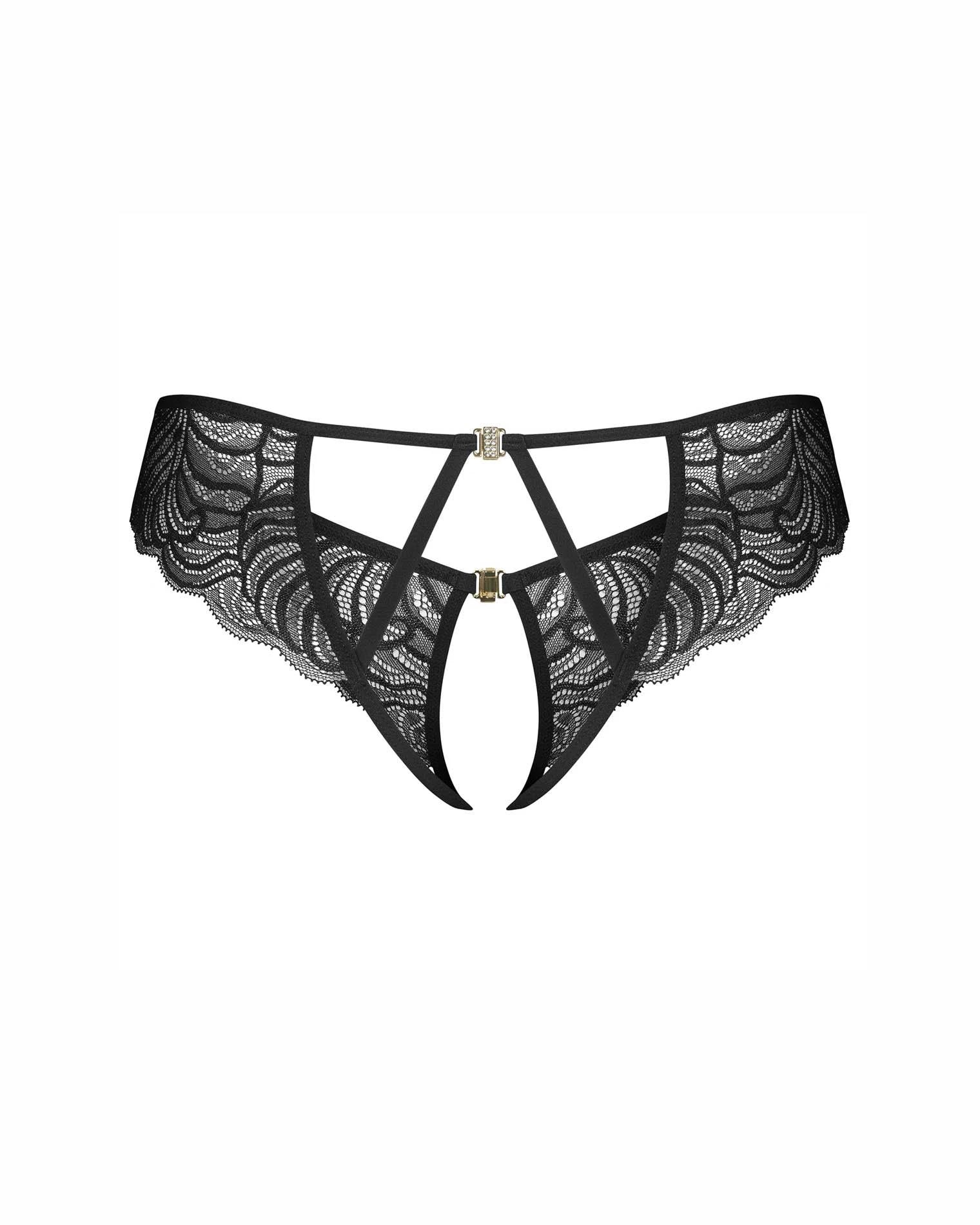 Divienne open-crotch tights L/XL