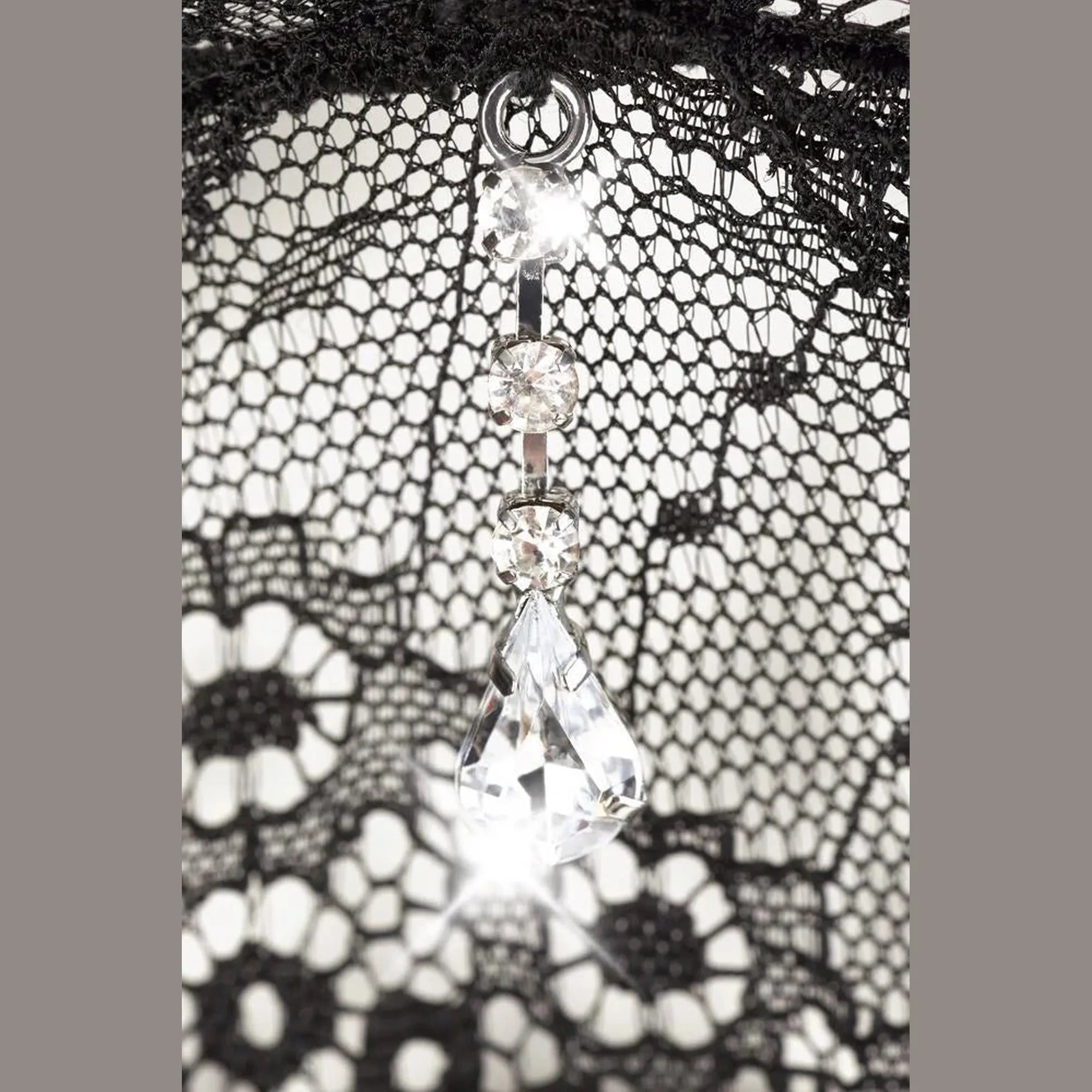 Ensemble en dentelle noir 2XL