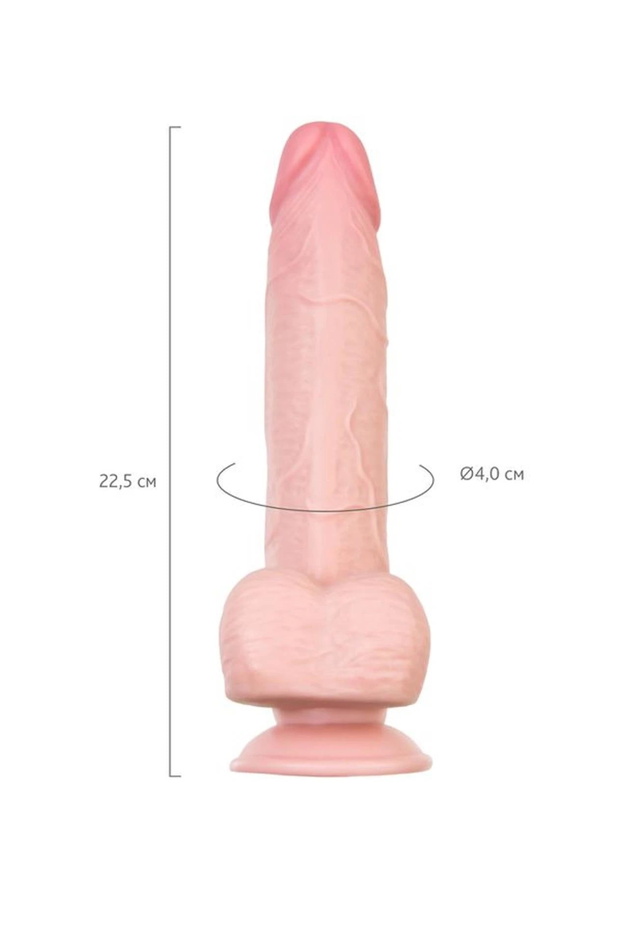 Dildo My babe by RealStick My Dear, flesh,TPE, 22.5cm
