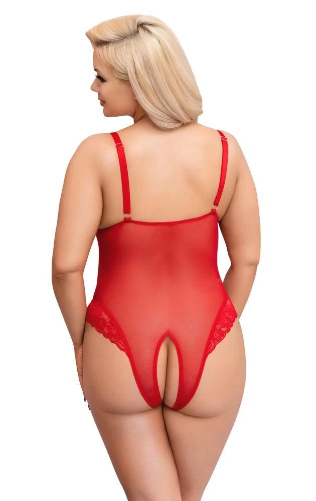 Body sans entrejambe rouge 4XL