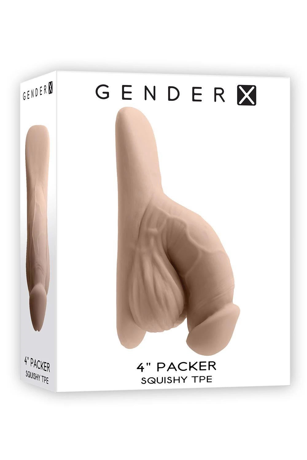 GENDER X 4INCH PACKER, COULEUR CHAIR CLAIR