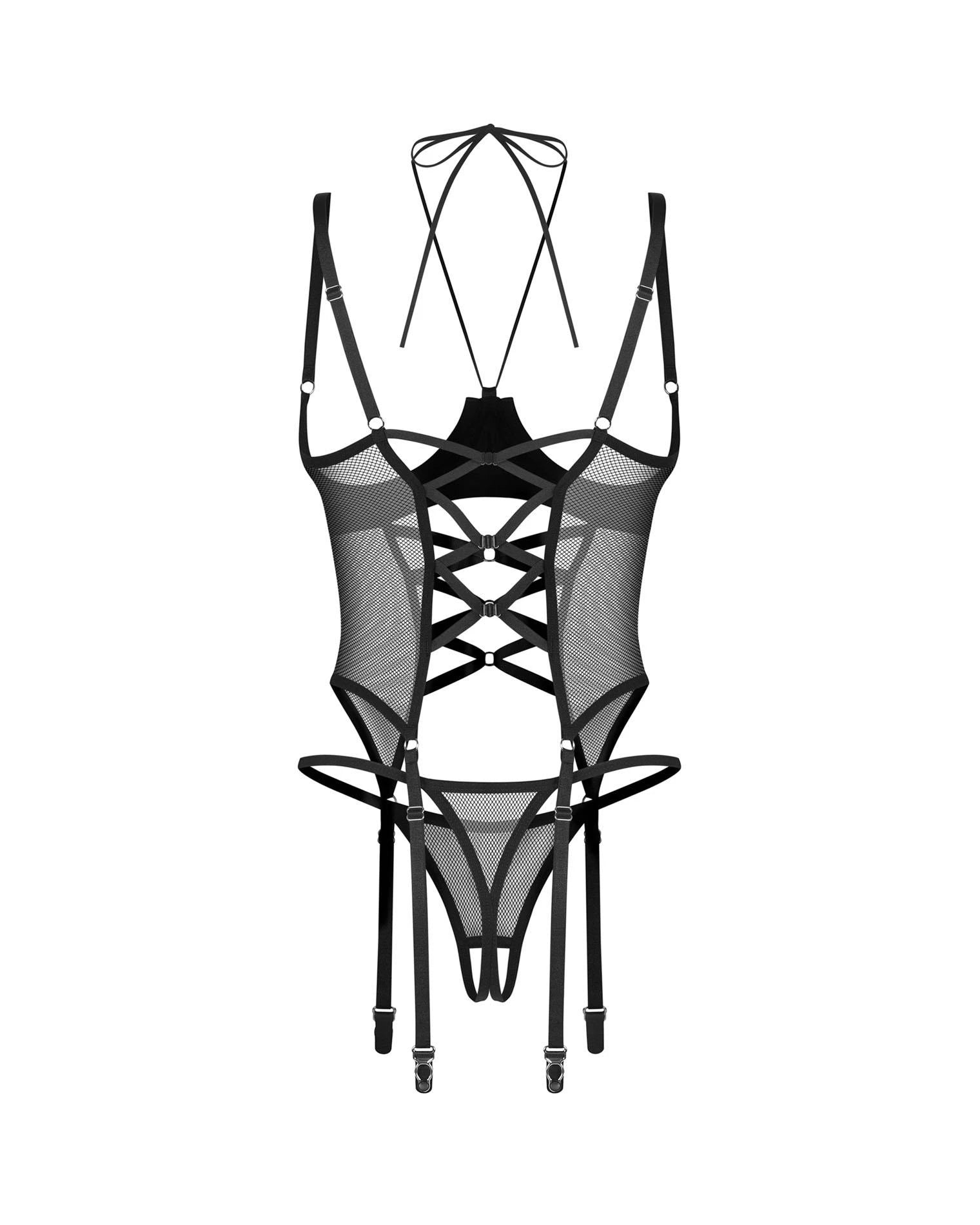 Dominna corset et string ouvert 2XL/3XL