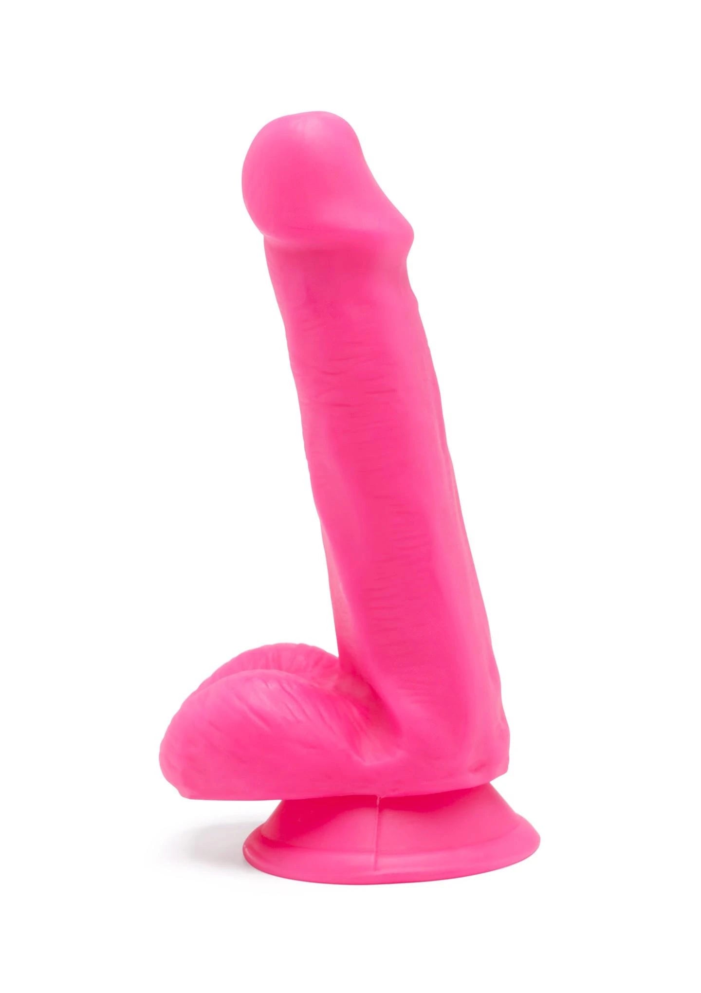 Happy Dicks Dildo 6 pouces Boules Rose