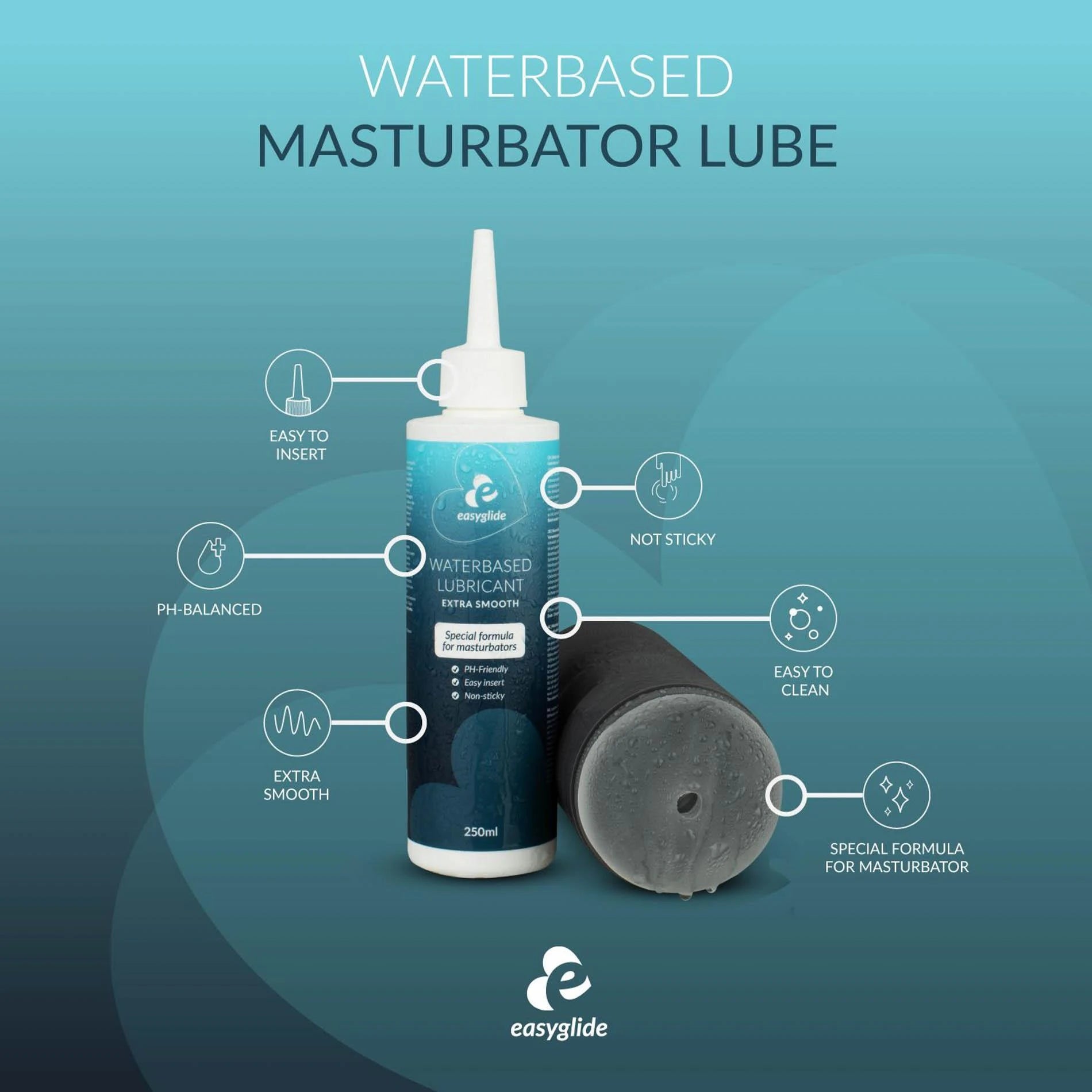 EasyGlide - Gel masturbateur extra-doux 250 ml