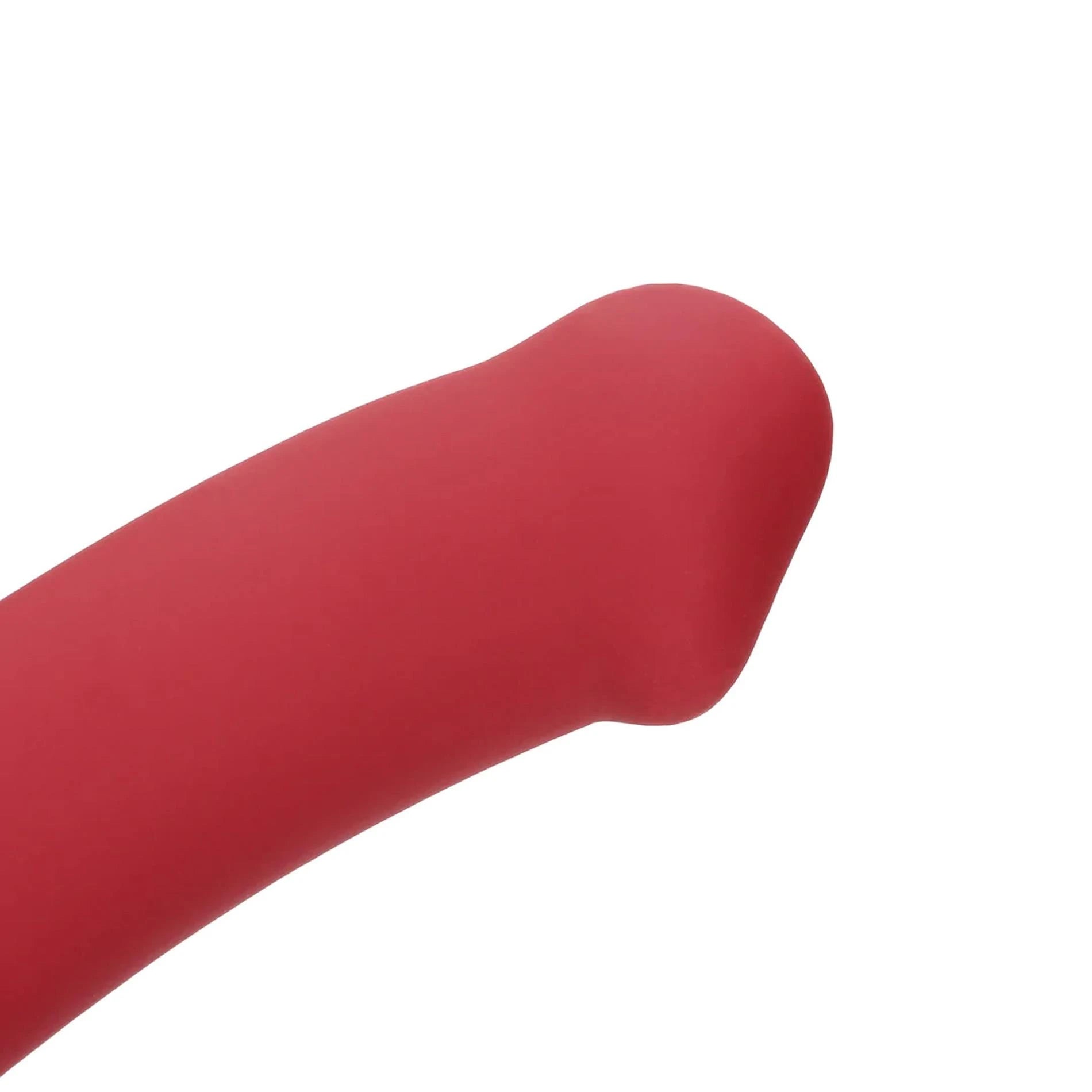 Godemichet vibrant non phallique - Grand - Rouge framboise