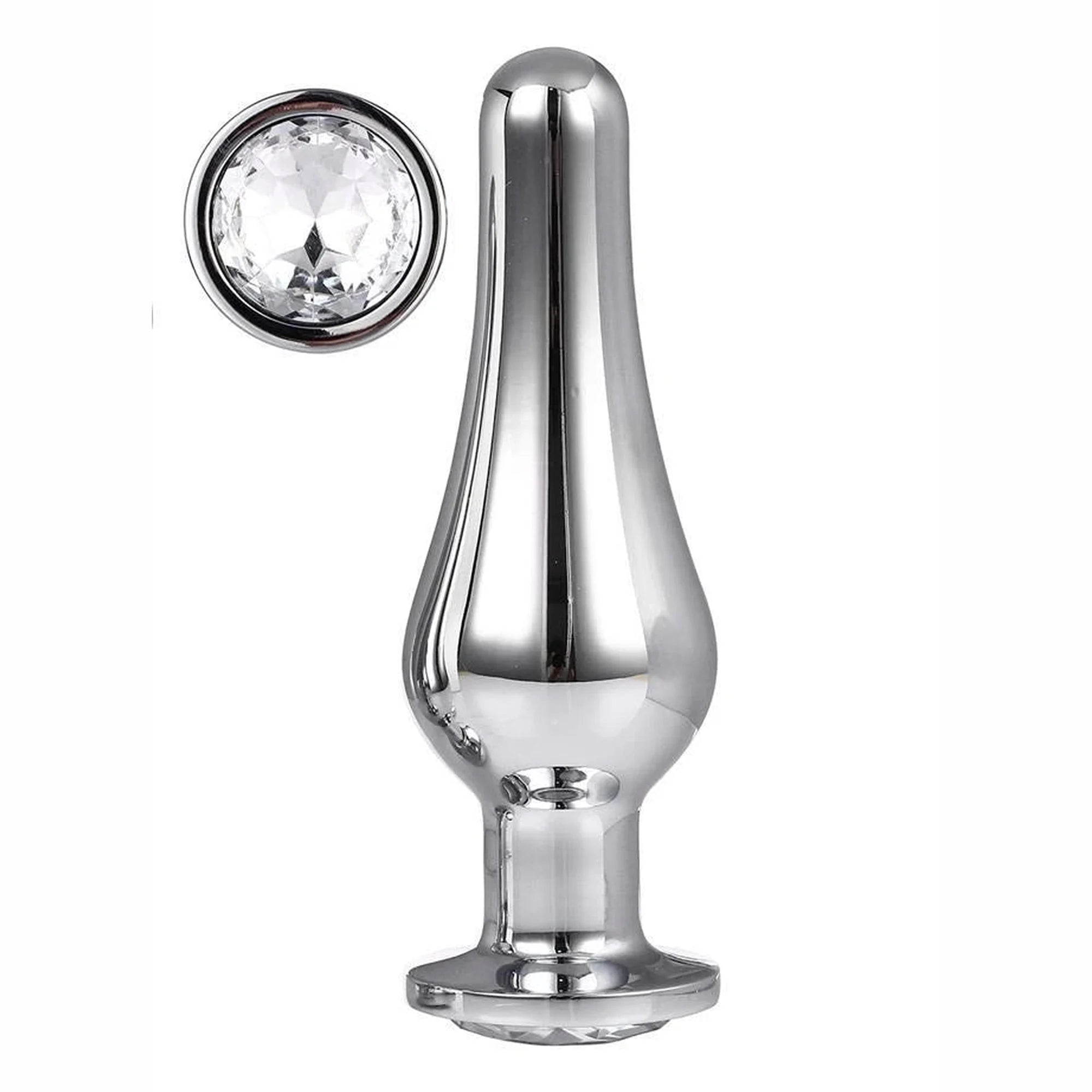 GLEAMING LOVE SILVER PLEASURE PLUG L