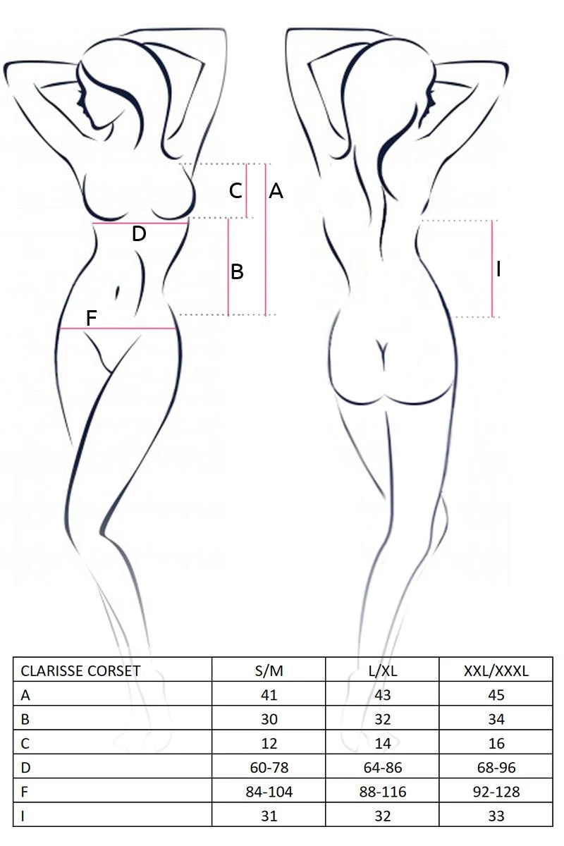 Lingerie-CLARISSE CORSET noir L/XL - Casmir