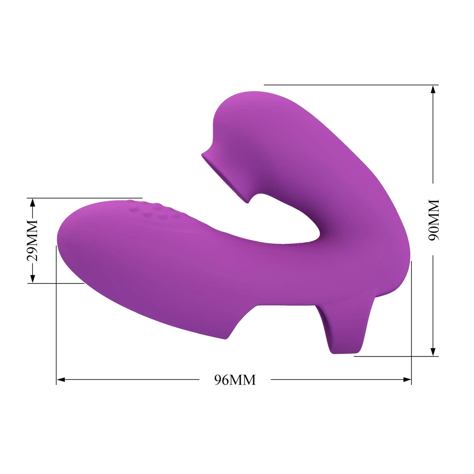 PRETTY LOVE - Super Finger ATHENA Violet, 7 fonctions de vibration 7 fonctions de pulsation Fonction mémoire