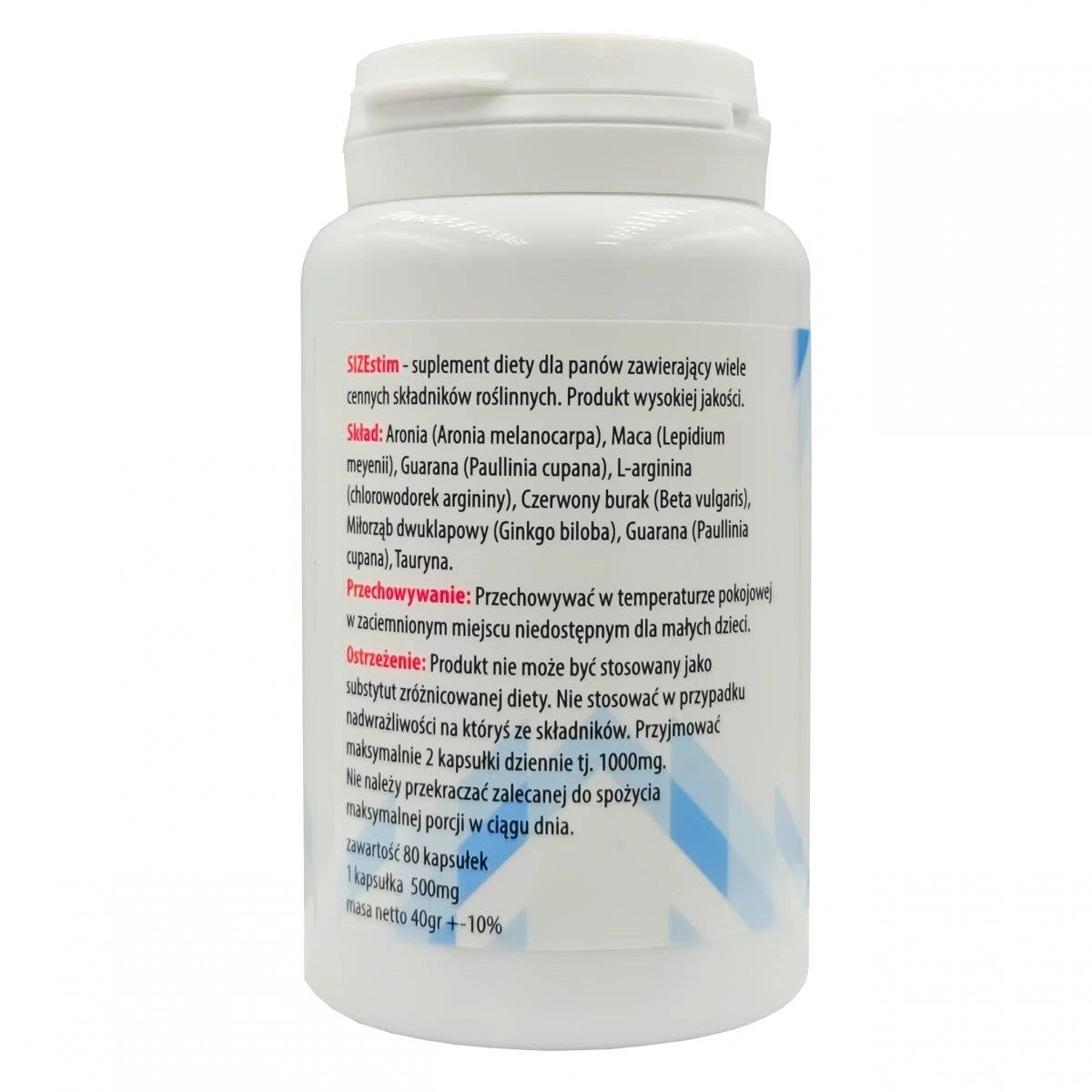 Dietary supplement - SIZE STIM 80 caps