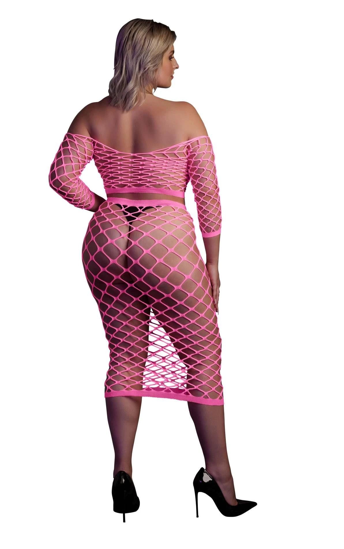 Crop top manches longues et jupe longue XL/XXXXL
