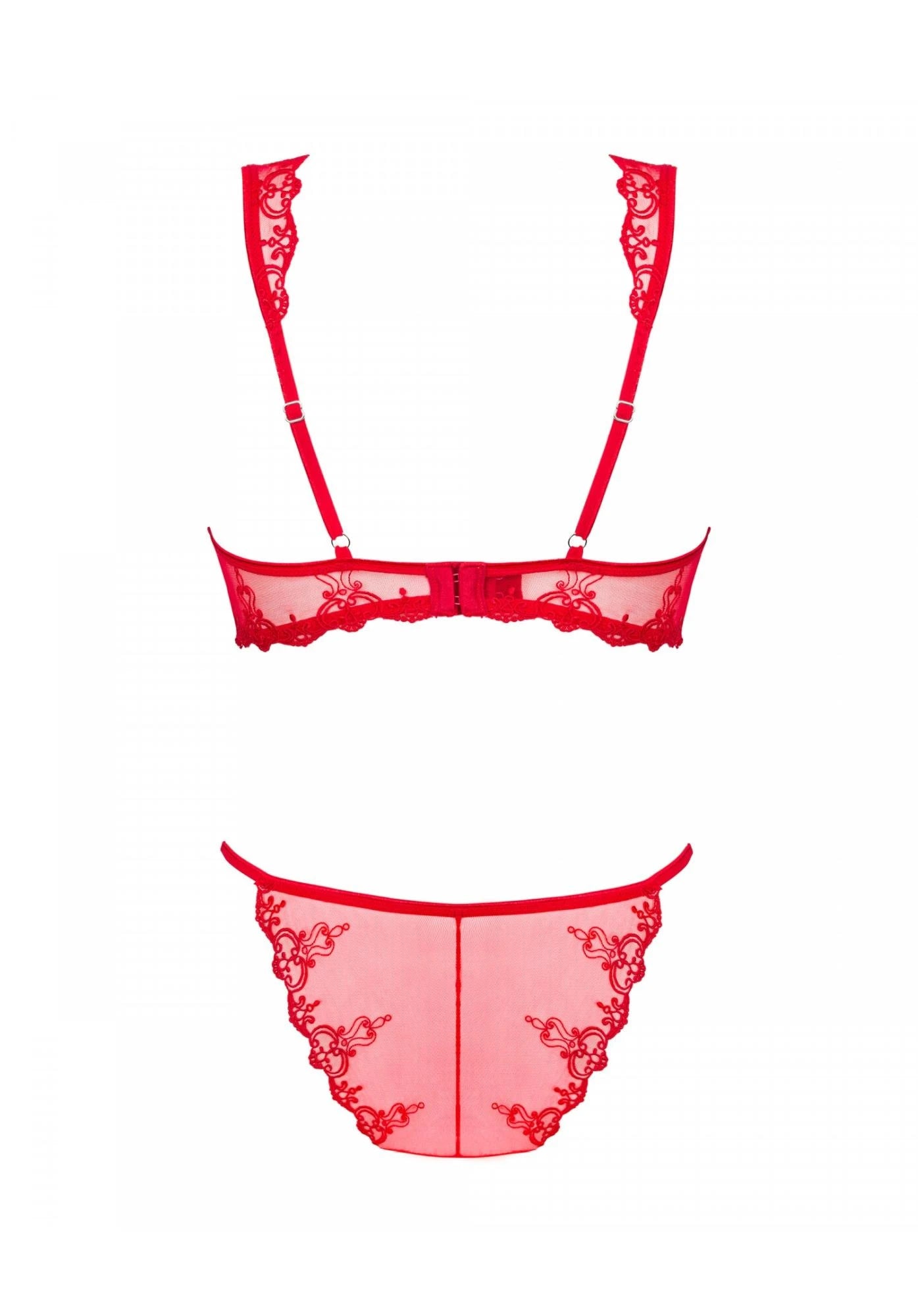 Lingerie-Lonesia 2-piece set red L/XL