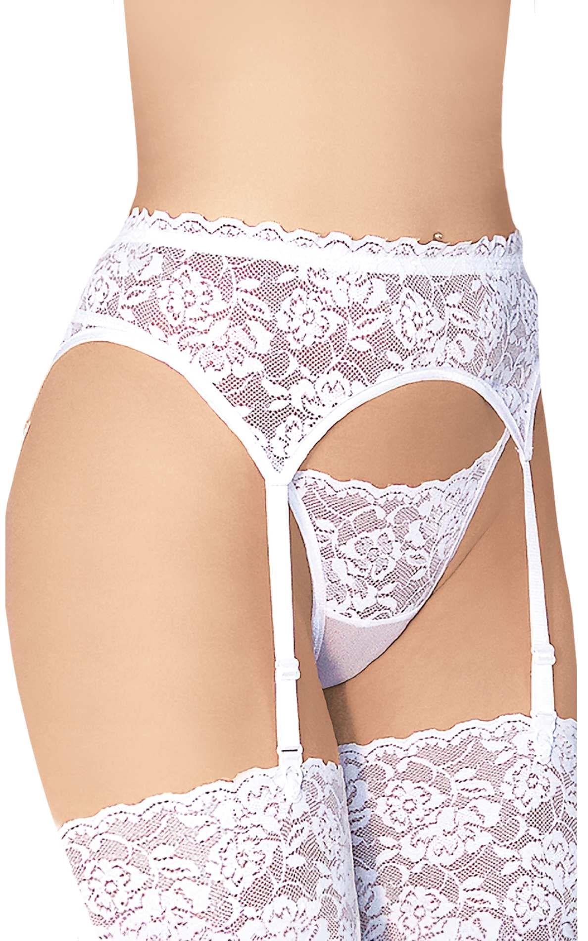 Porte-jarretelles 3305 - Grande Taille - blanc XL