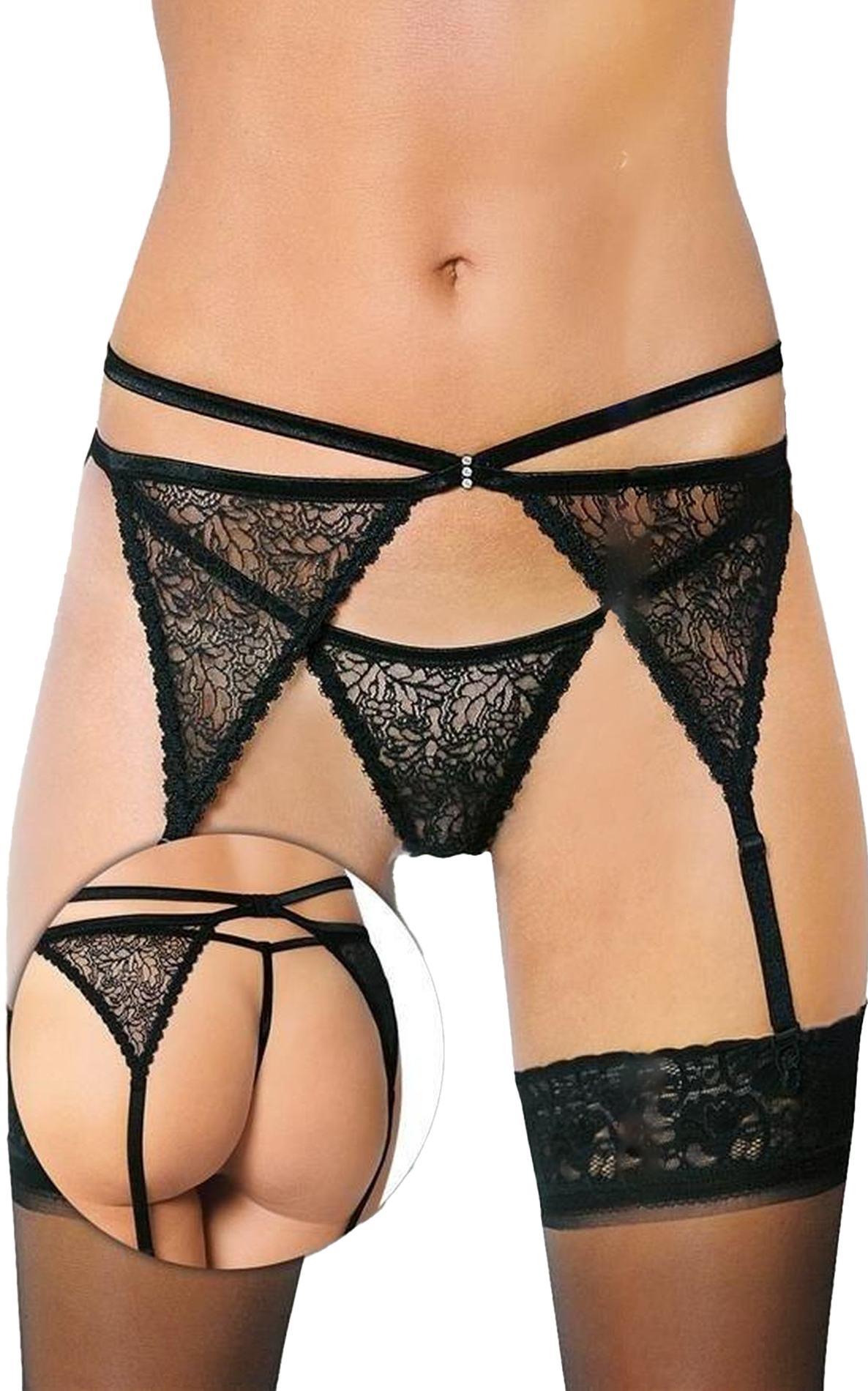 Porte-jarretelles 3318 - noir M/L