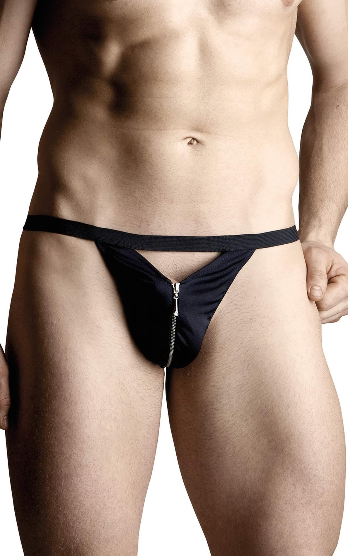 Men's thongs 4497 - black S/L